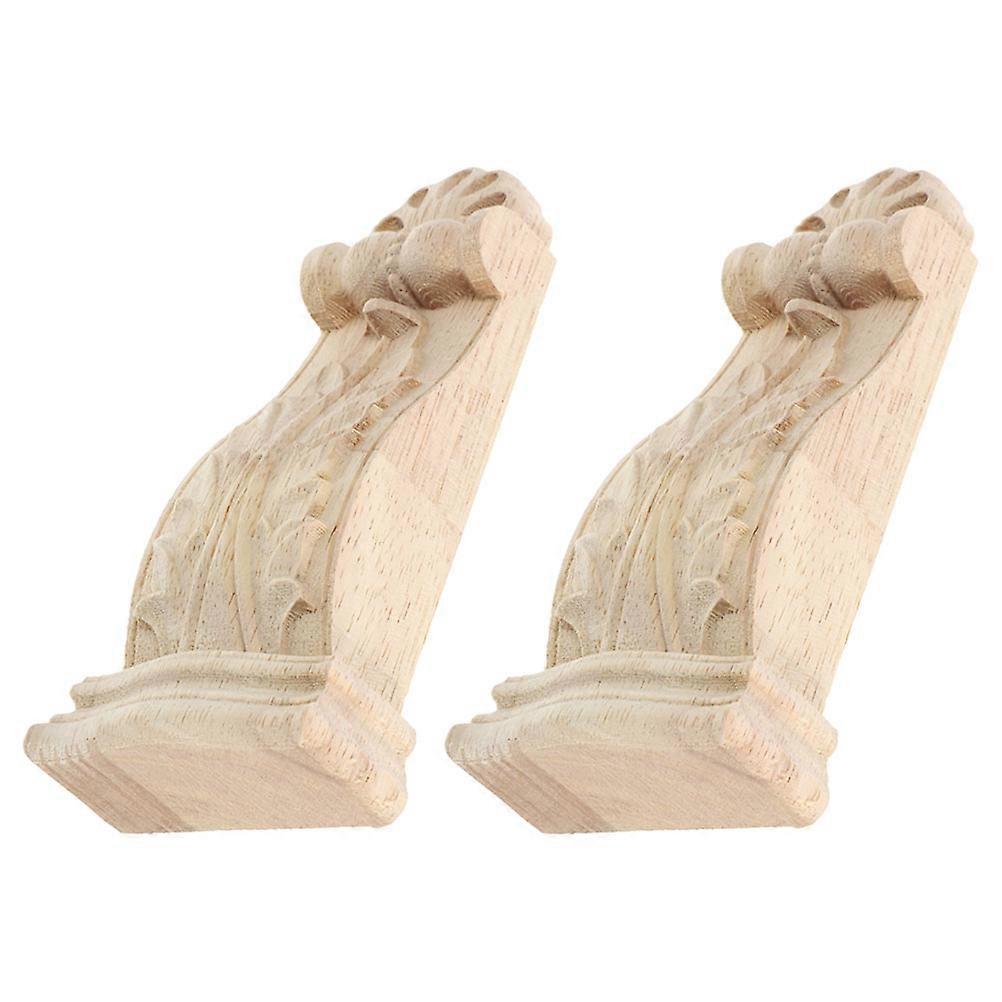 Wooden Corbel for Decorative Use 4Pcs Roman Style Rustic Home Columns