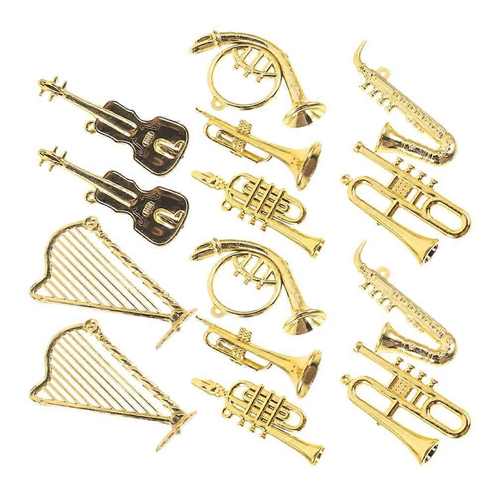 Miniature Instruments Plastic Pendant for DIY Craft 56Pcs Set