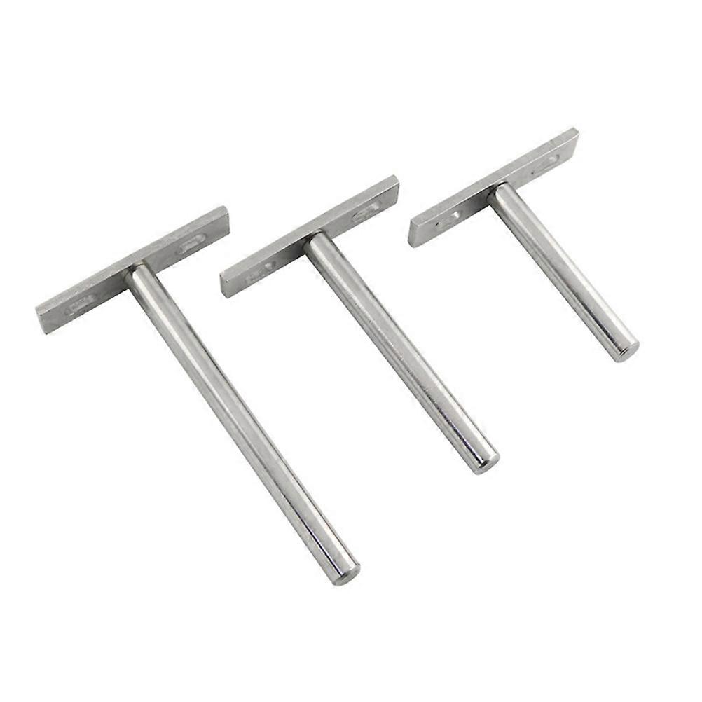 Wooden Brackets Brace T-Shape Bracket for Home Use 5 Inches Invisibility