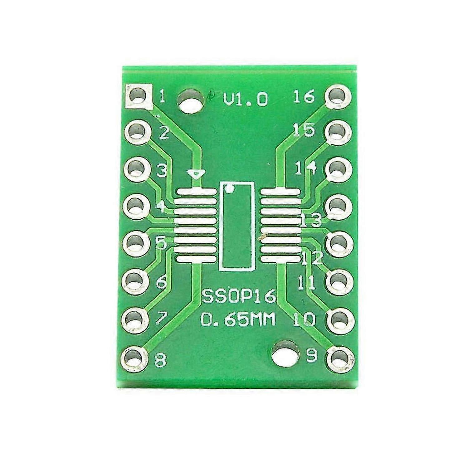 20 Stück Sop16 Ssop16 Tssop16 zu Dip16 0,65/1,27 mm IC-Adapter-Leiterplatte