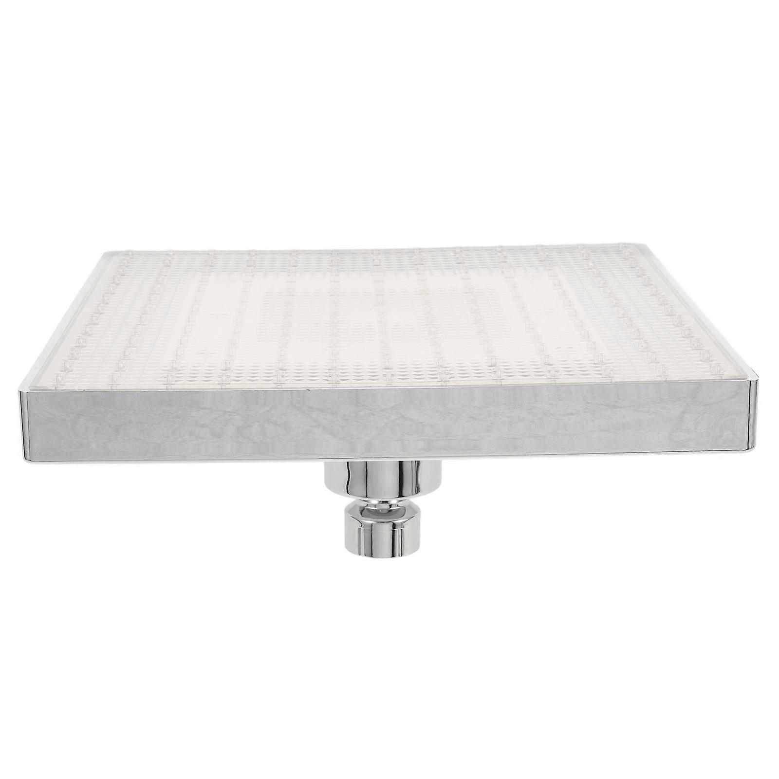 Shower Head Multifunctional ABS Square Ceiling Shower Head with LED Light 3Pcs