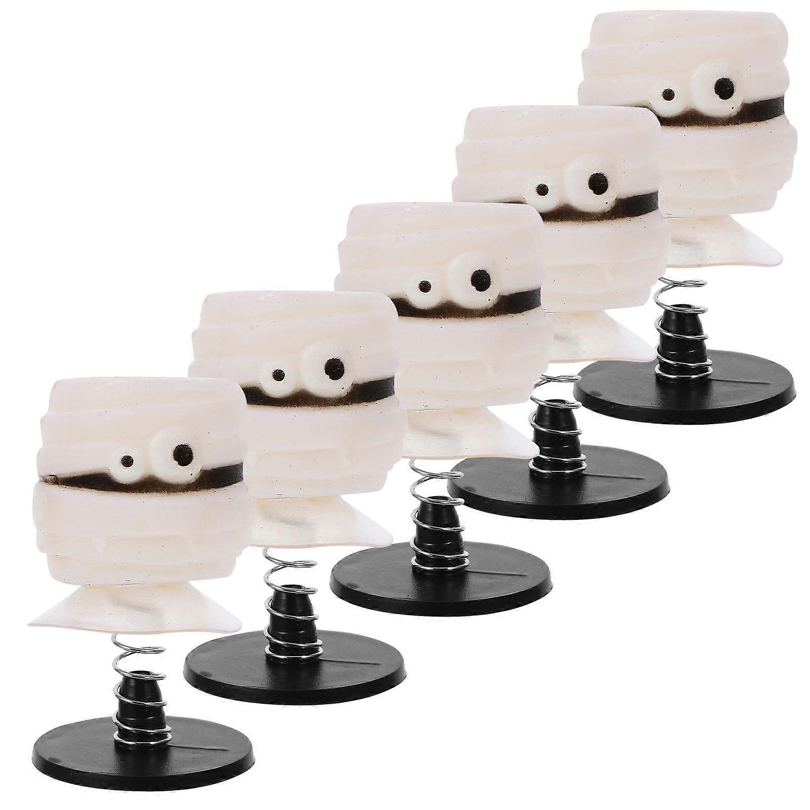 Funny Halloween Spring Toy Desktop Jumping Toy for Playing 5Pcs
