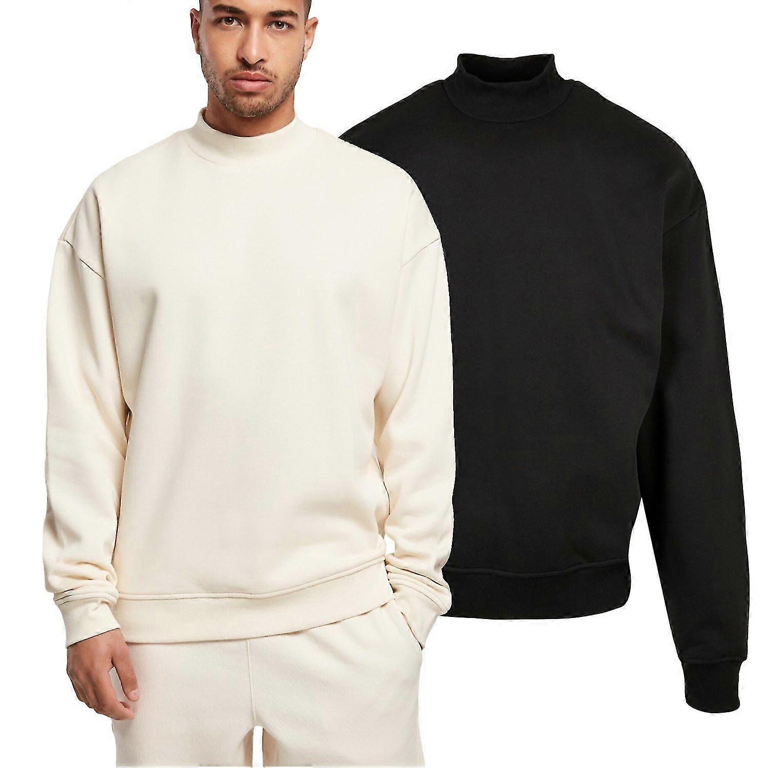 - MOCK NECK Oversized Crewneck Pullover!ZZ28