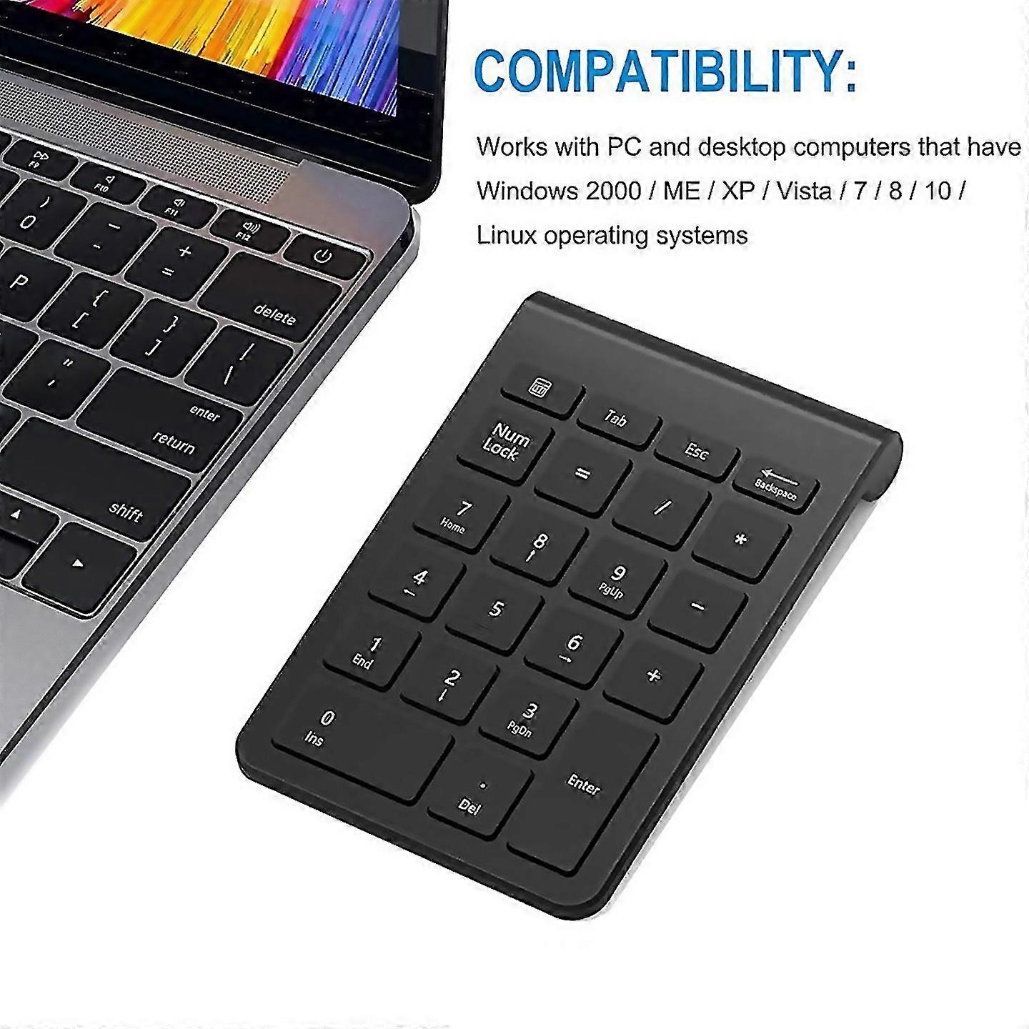 For 24g Wireless Mini Portable Ergonomic Digital Numpad