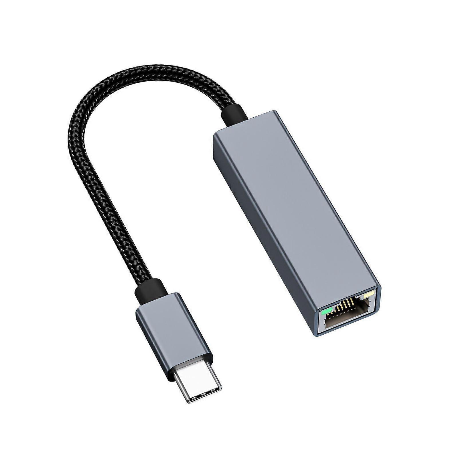 USB C to Ethernet Adapter Seamless Phone Pad Connection for USB Type C to RJ45 Ethernet Network Adapter