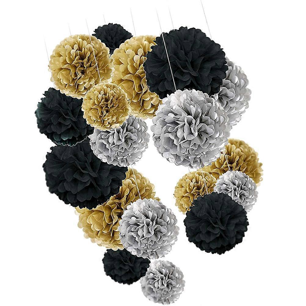 Paper Flower Ball Set for Decoration 1Set Golden Honeycomb Balls Home Party Decor