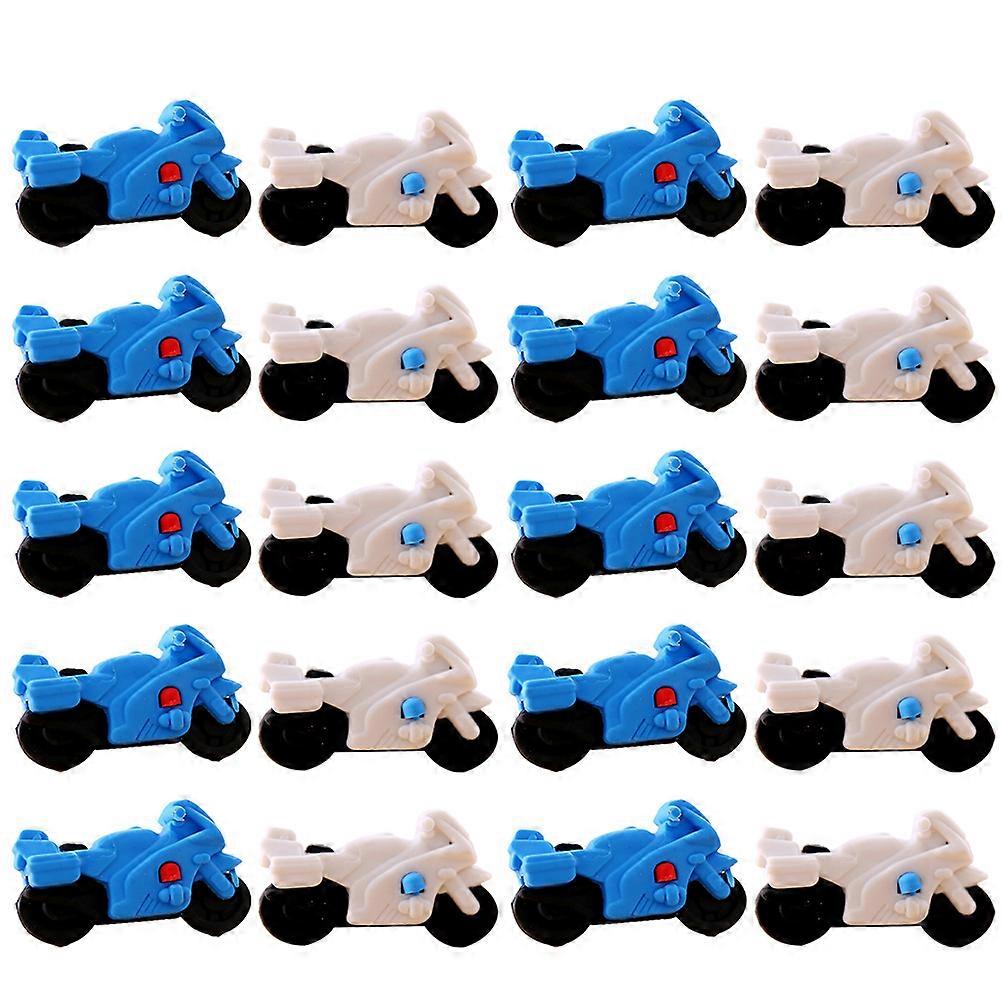 Kids Erasers Motorcycle Shaped Erasers for Drawing 20Pcs Assorted