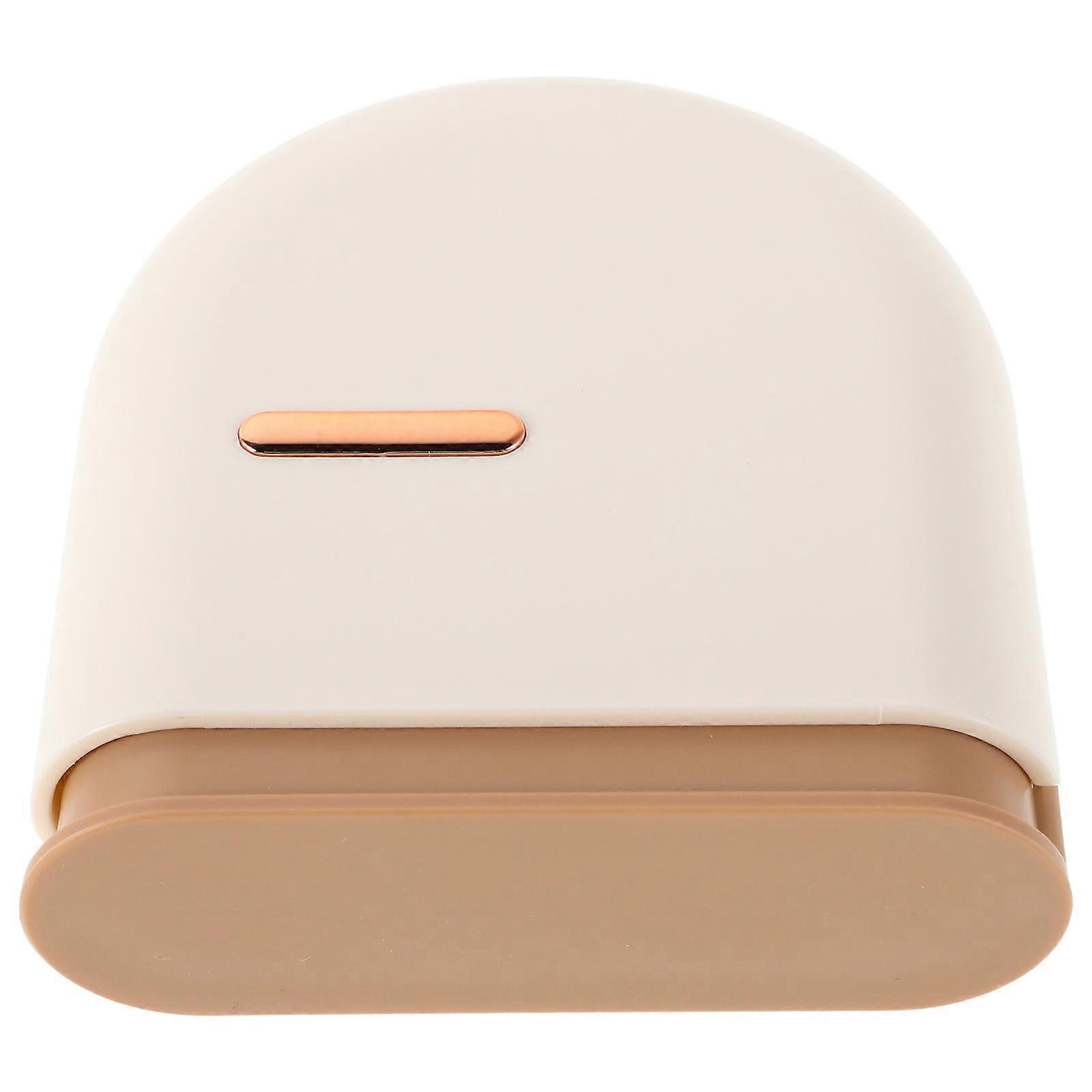 Beige Slim Retainer Case for Safe Storage 4Pcs Durable ABS Container