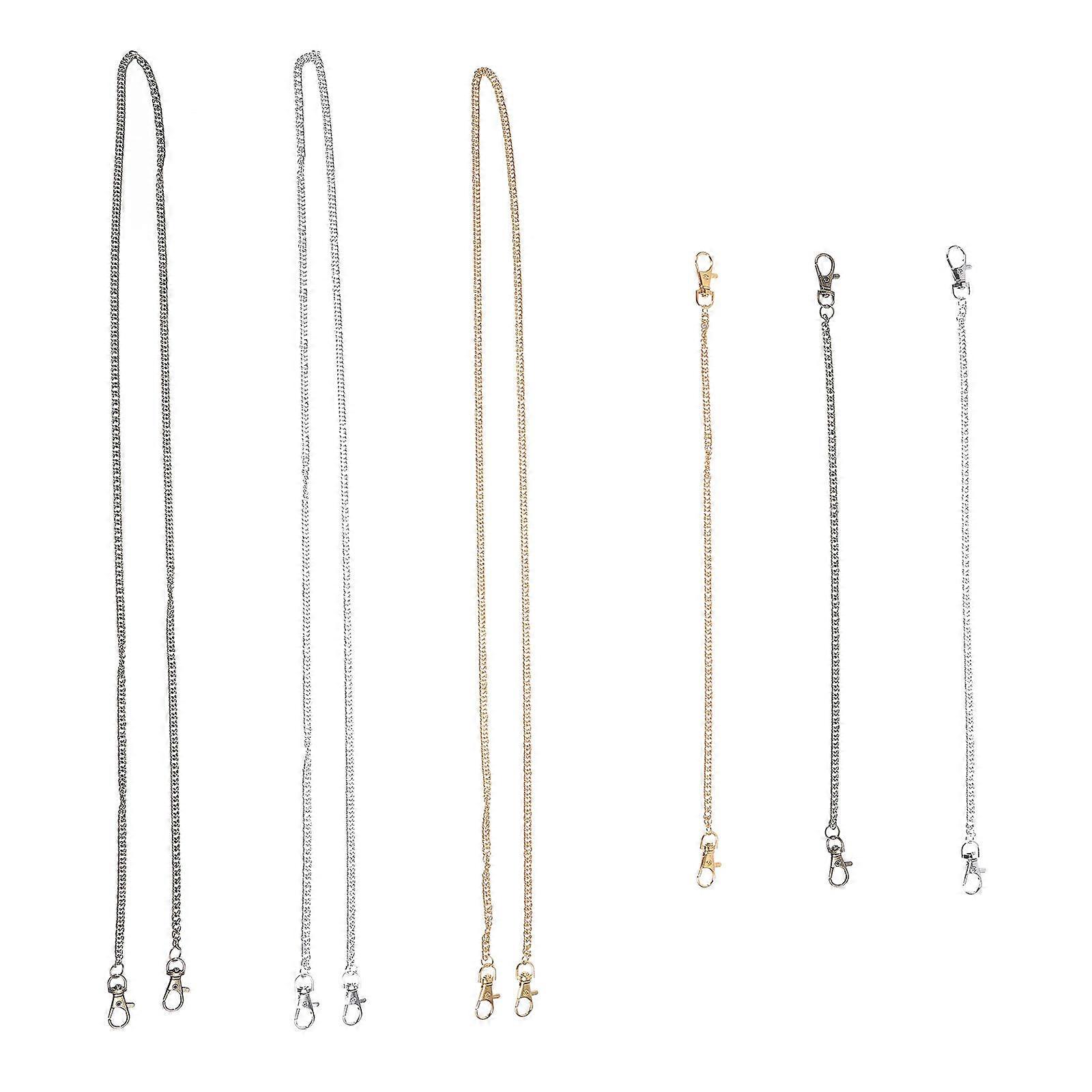 Chain Accessory Bag Strap Iron Chain Replacement Pack 6Pcs for Decor