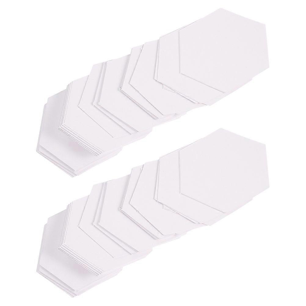 2000Pcs Hexagon Paper Templates for Quilting White Paper Piecing Craft Tools