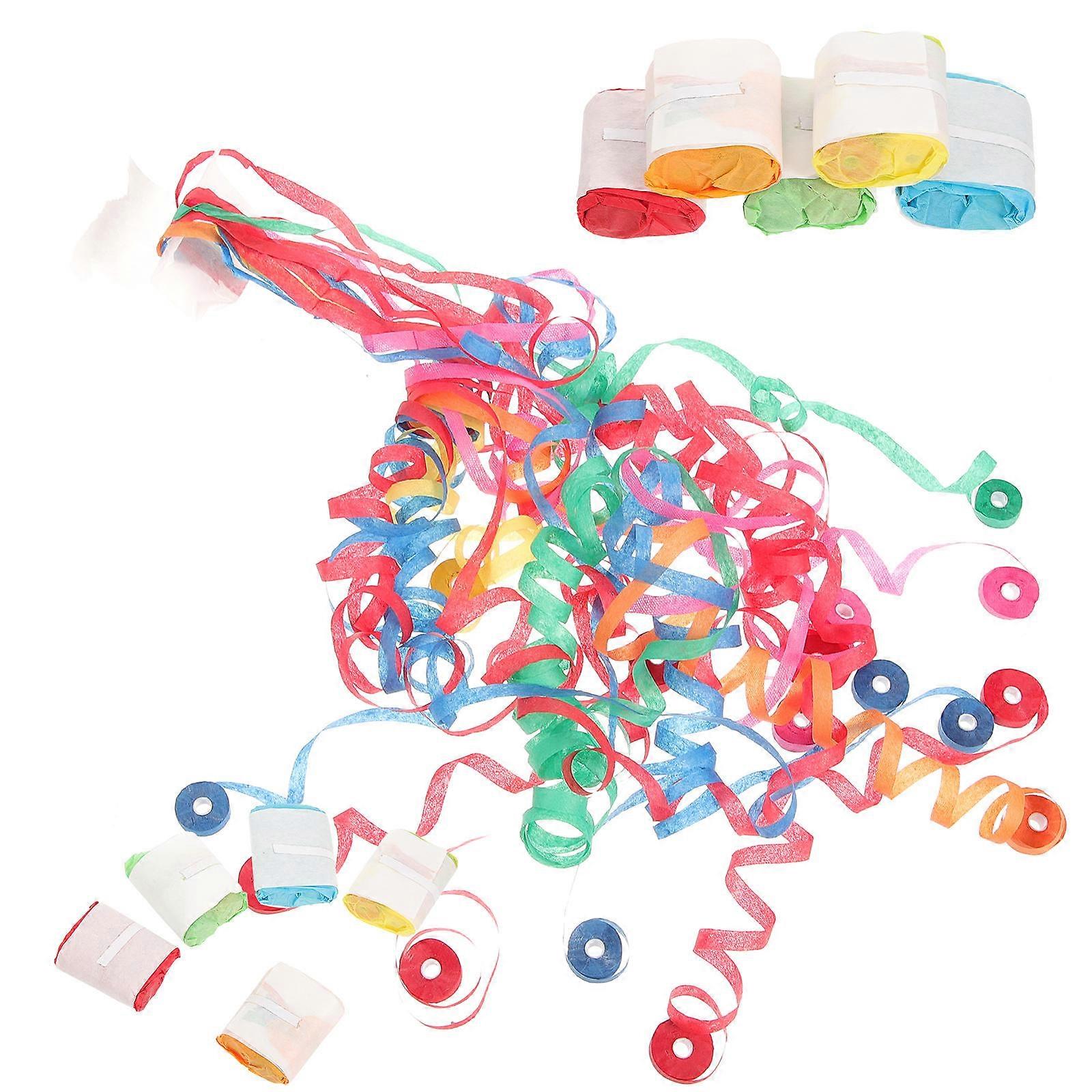Party Colorful Paper Streamers for Festival 30Pcs Hand Throw Streamers
