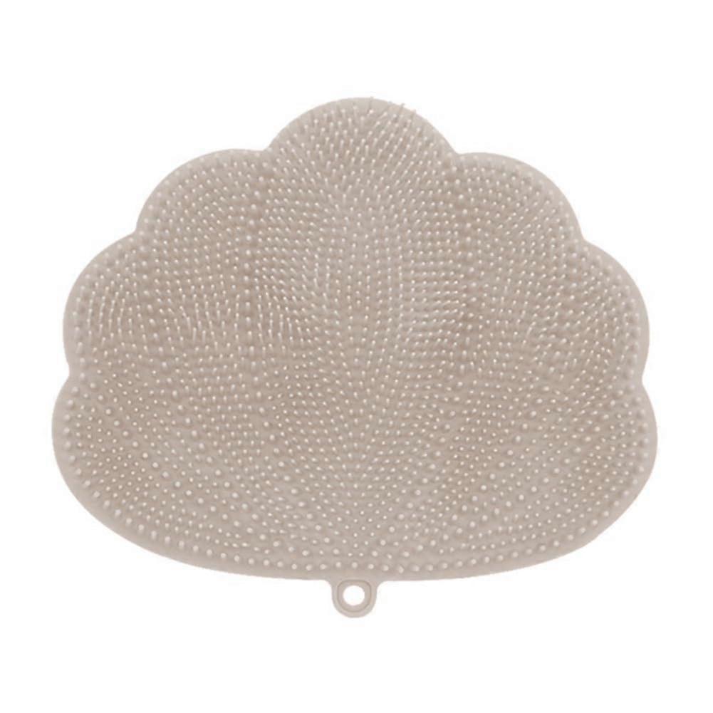 WallMounted Hands Back and Foot Scrubber With Suction Cups Khaki 30 x 25.5 cm Shower Accessory Easy to Use