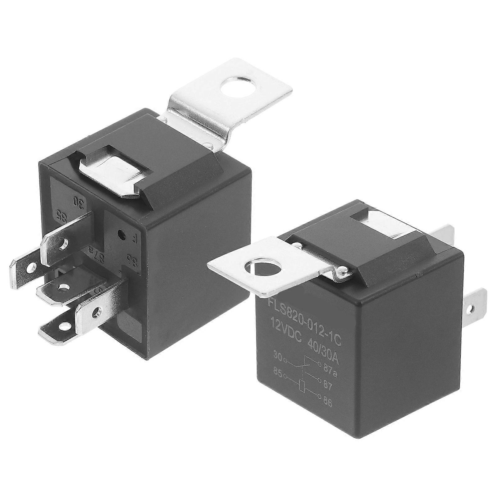 Car Relay Starter Motor Relay Suitable for Most Car Circuits 2Pcs