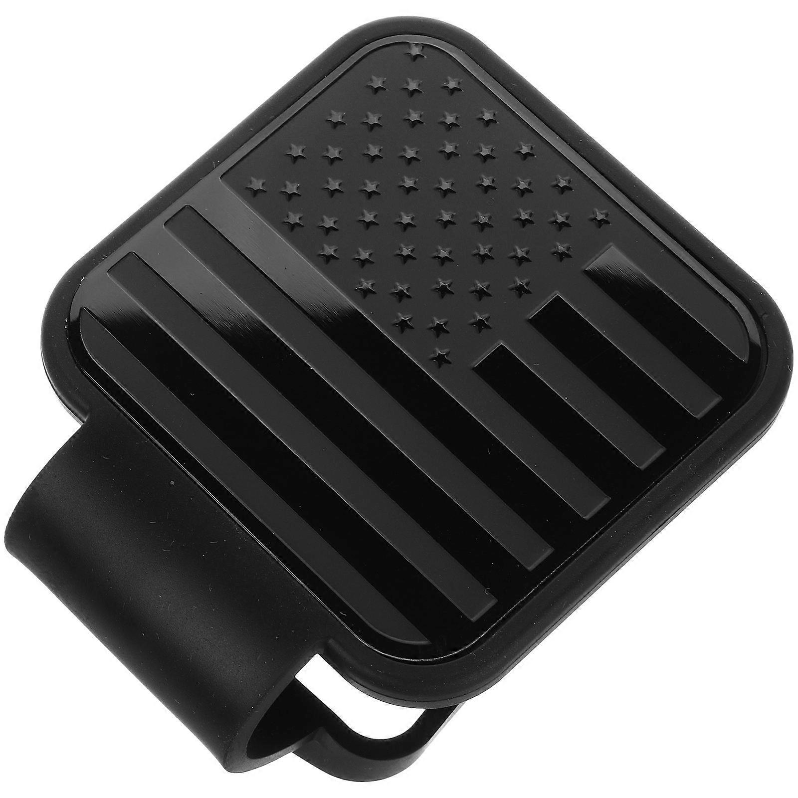 Rubber Trailer Hitch Cover for Towing with 3Pcs American Flag Protector