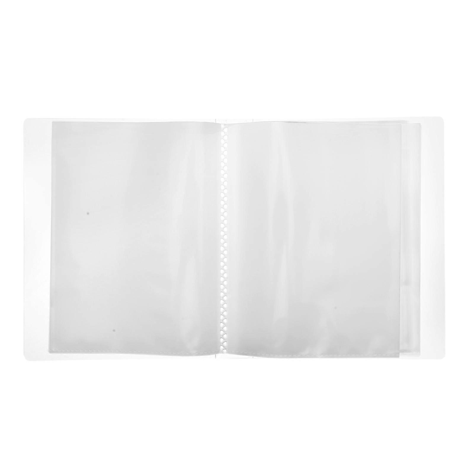 A6 Photo Album 3Pcs With Pockets Simple Design Outdoor Storage For Cards Stickers Tickets Invoices And Notes