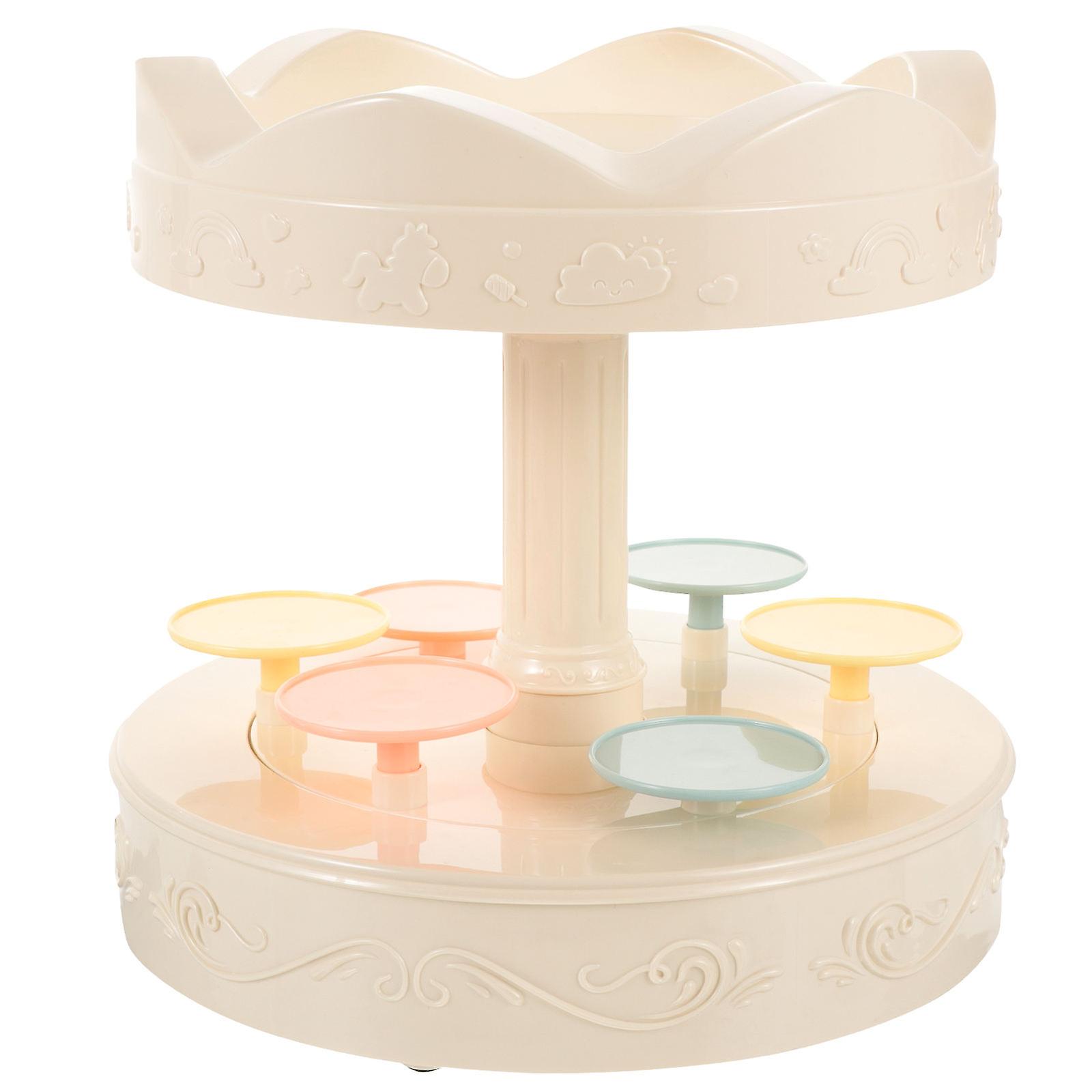 Carousel Stand Rotating Display Turntable For Home Decor Birthday 22X22X22CM 1Pcs