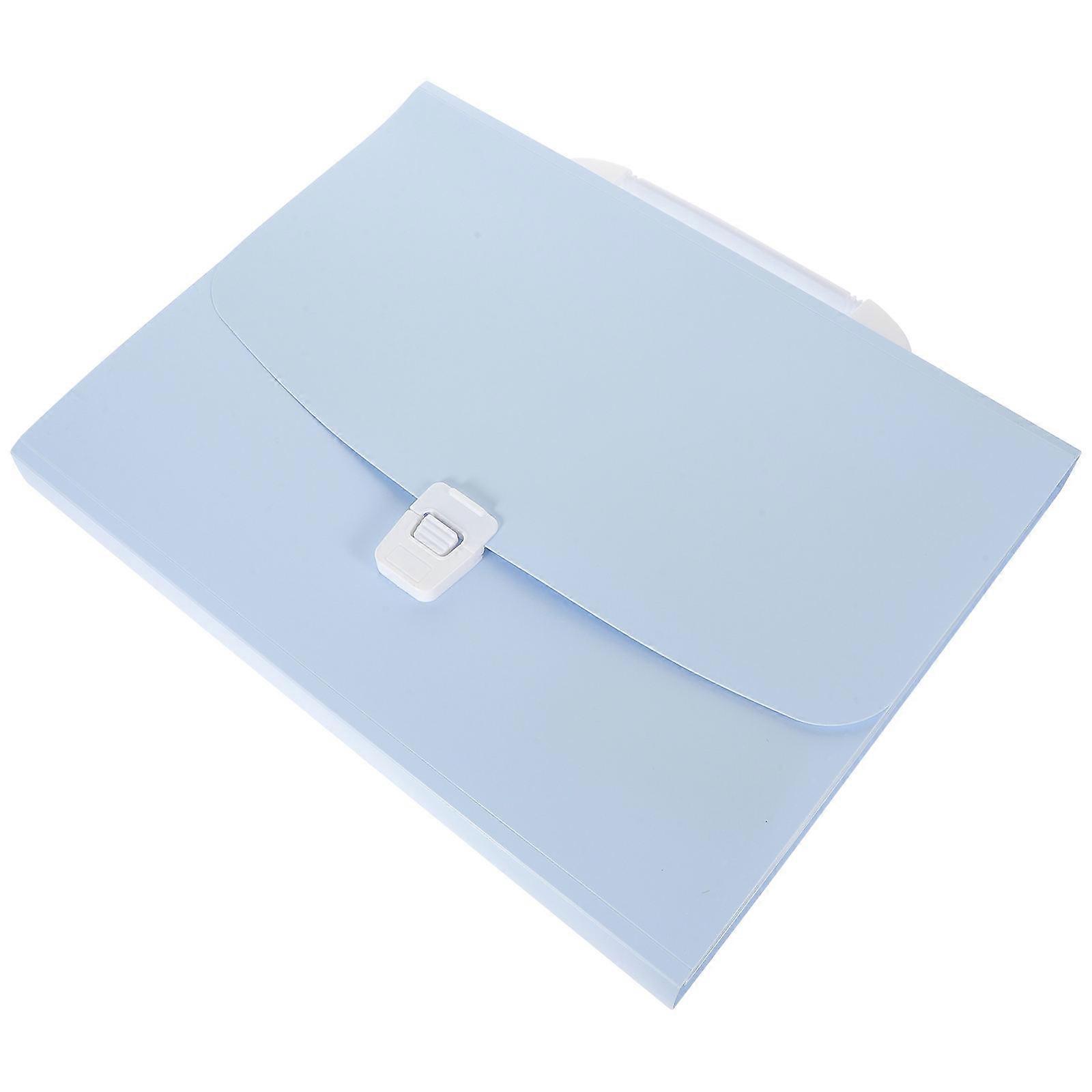 Plastic File Container 5Pcs Accordion File Folder For Paper Organization Purple Color Perfect For Study And Home Organization
