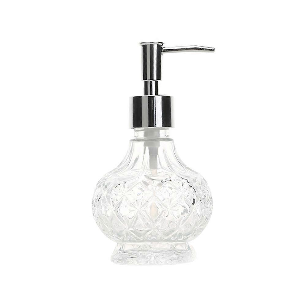 Glass Subpackaging Container Pump Bottle for Storage Use 3Pcs Press Pump