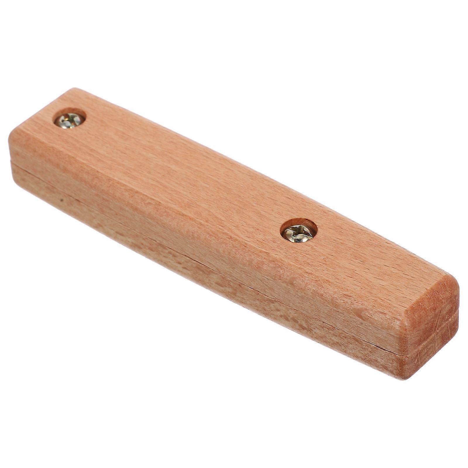 Removable Solid Wood Spatula Turner Grip Ideal for Kitchen Use Featuring Non-Slip and Easy Replacement Mechanism 1Pcs