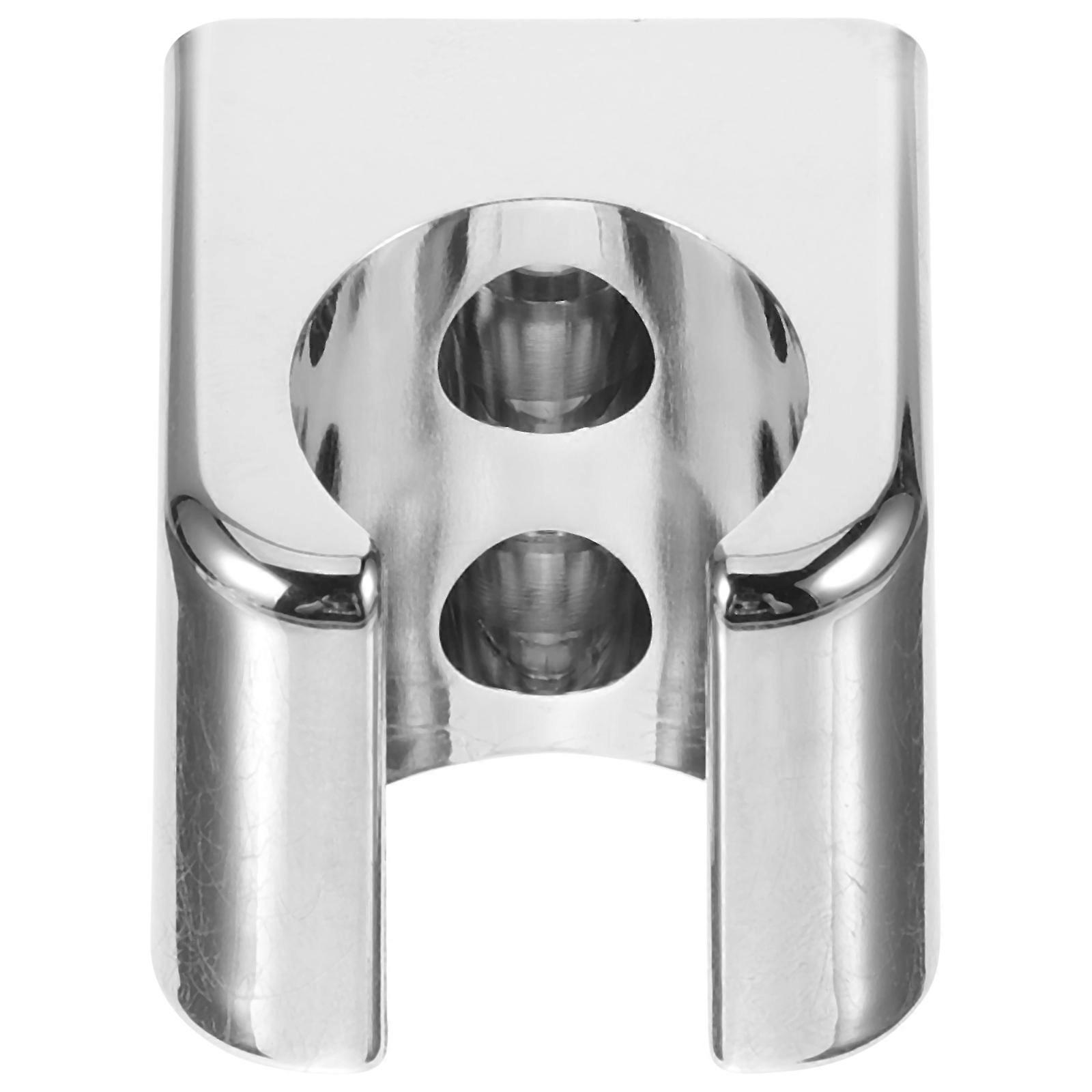 Bathroom Shower Head Bracket Silver Holder for Wall Mount 4Pcs