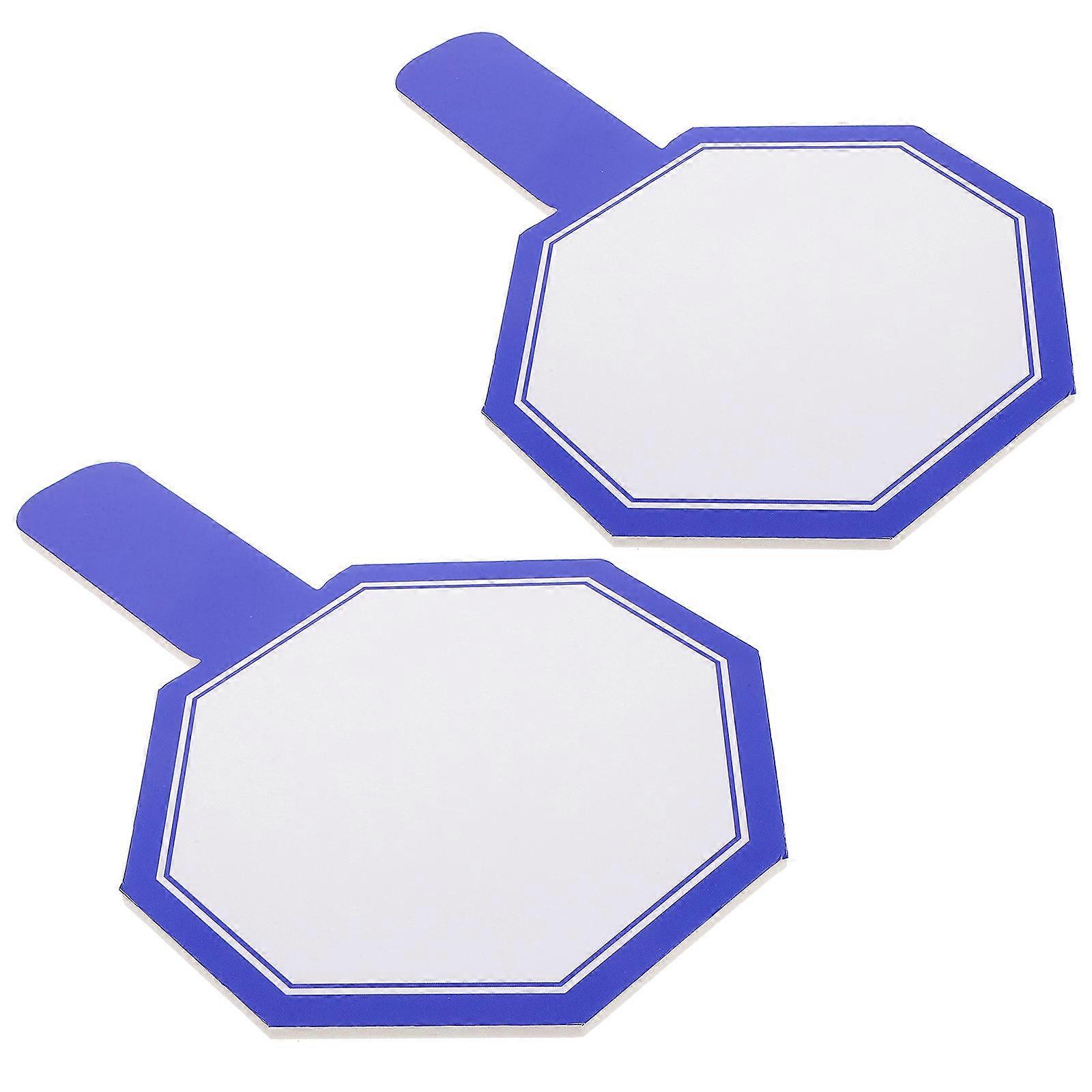 PVC Dry Erase Paddles for Students Voting 10Pcs Mini Whiteboards