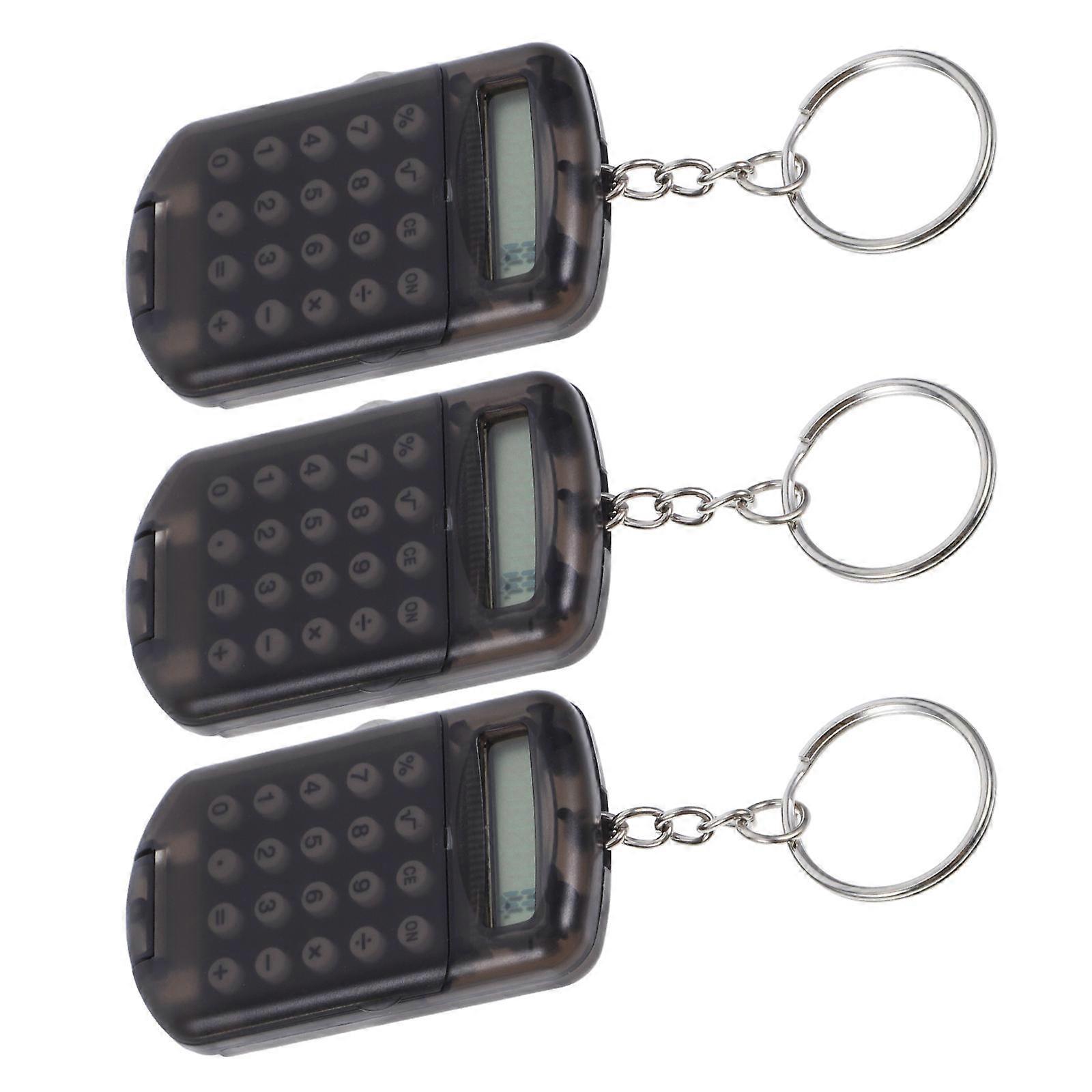Office Mini Calculator Portable Keychain Hanging Pendant 6Pcs Small