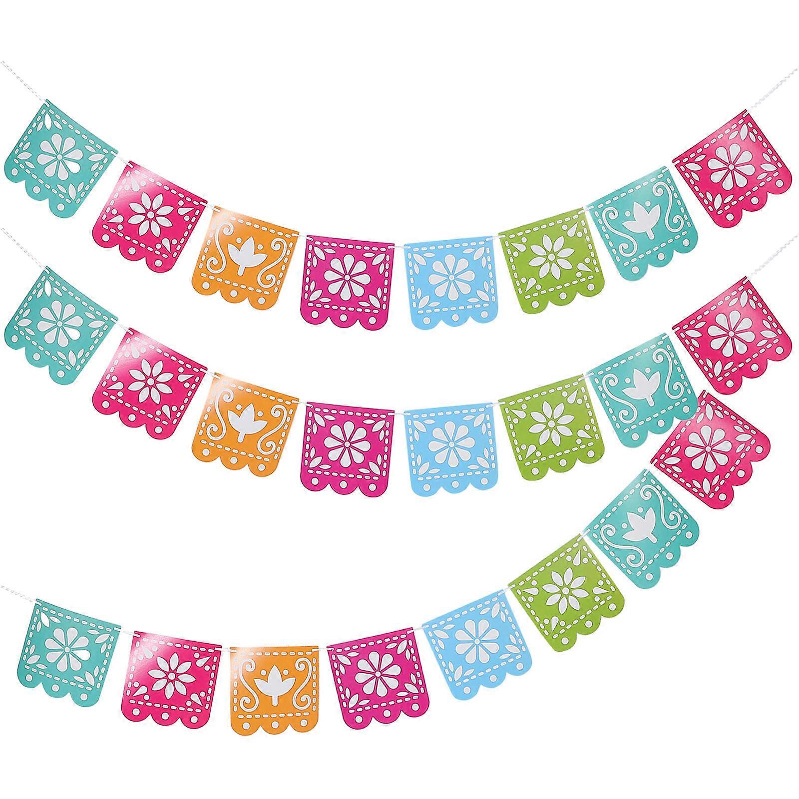 Festival Party Decorations 3 Sets Unique Day Of The Dead Banners Enhance Your Festive Celebrations With Vibrant Colors