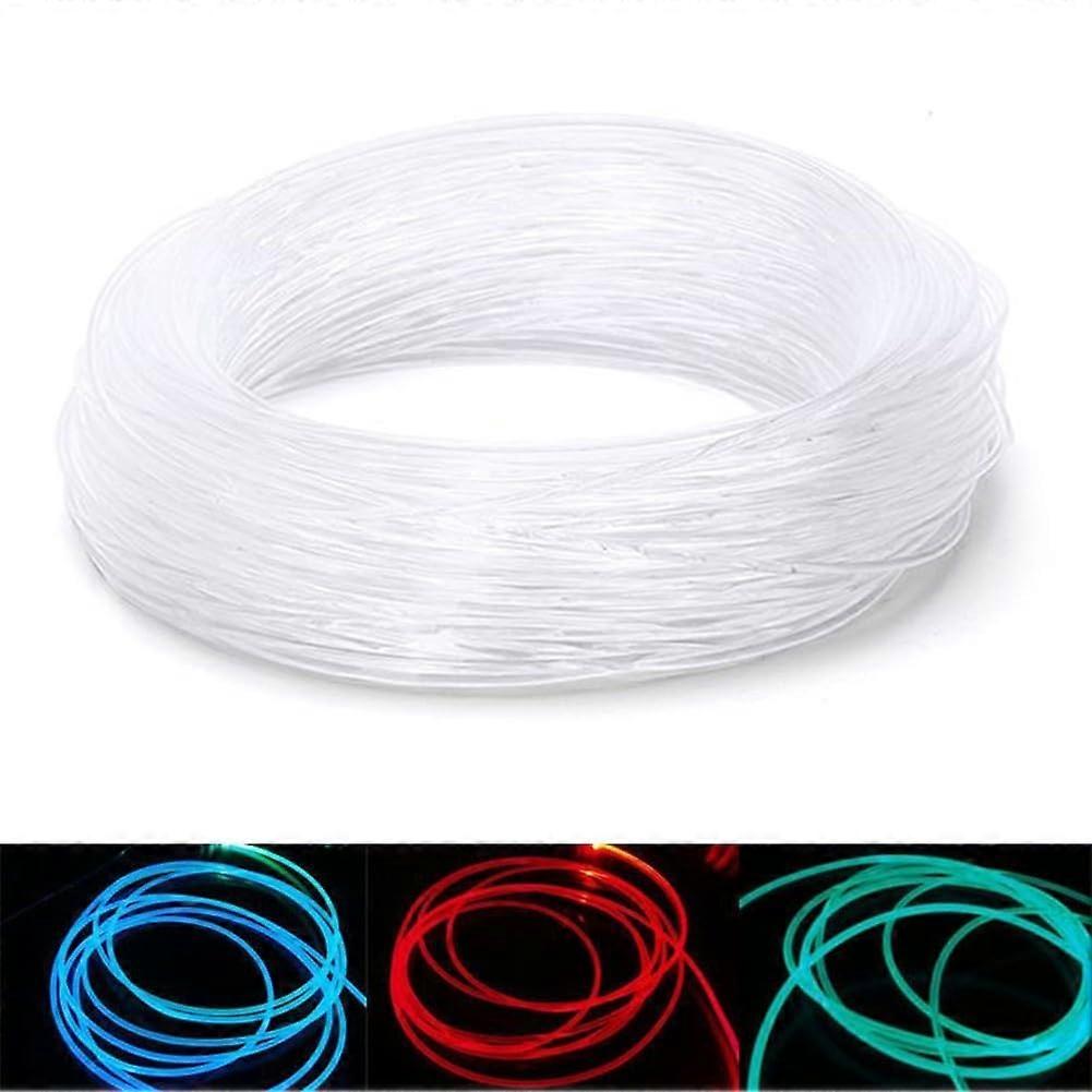 Energy Efficient PMMA Side Glow Optical Fiber Cable For Car Lighting, 2M Length, 3mm Diameter, Decorative Projects