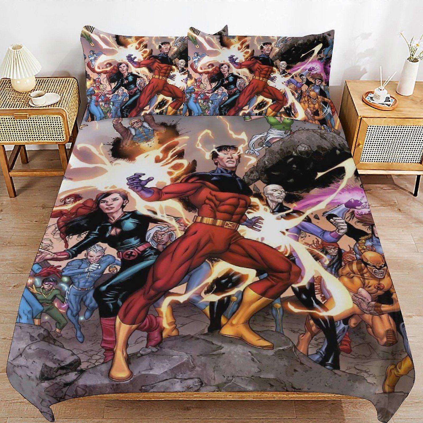 e172 X-Men Ultra Durable Bedding Touch Machine Safe Comfort Thread Finish Duvet Cover Sets Rest Kit d172