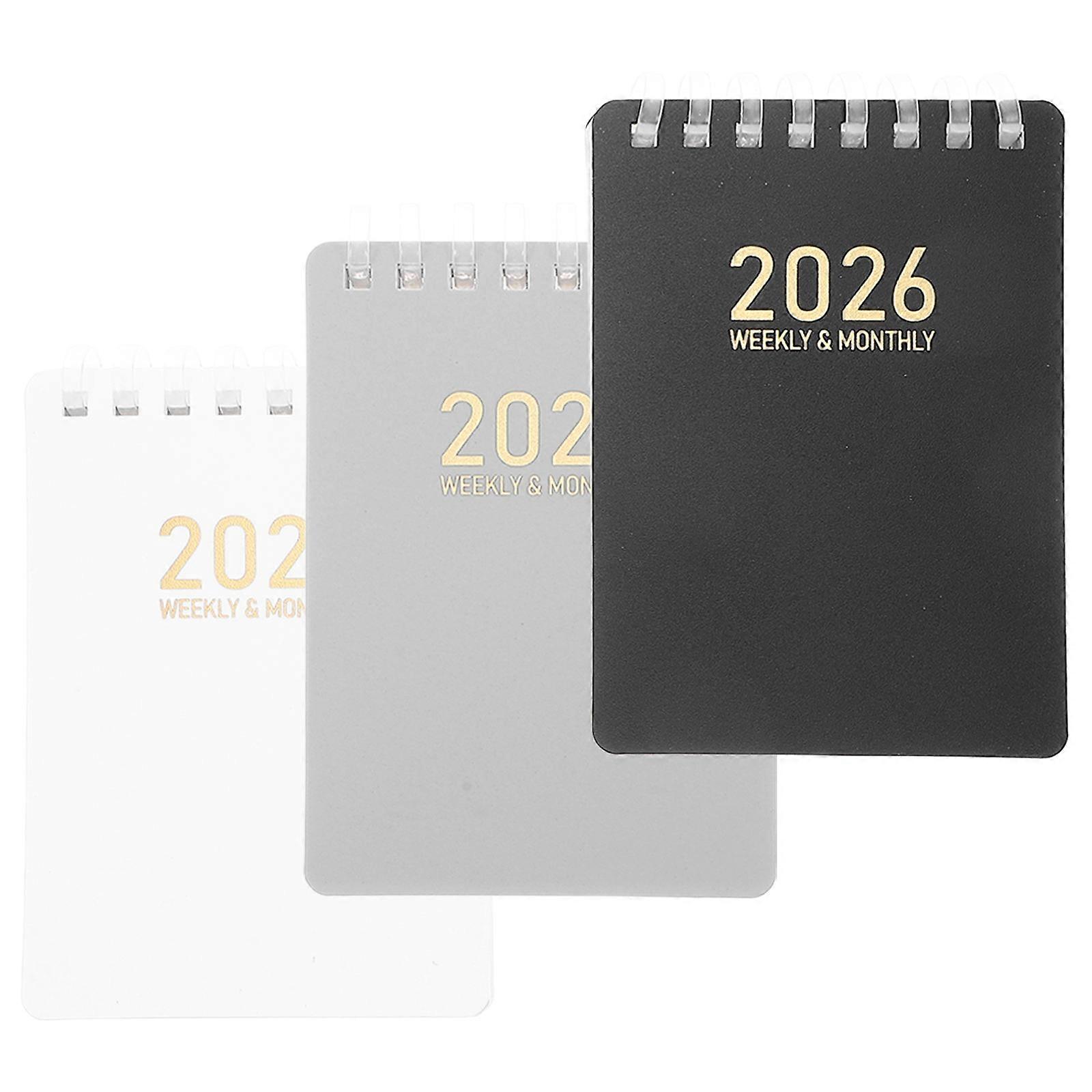 Planner Notebook for Efficient Time Management Spiral Bound 6Pcs 2026 Pocket Organizer