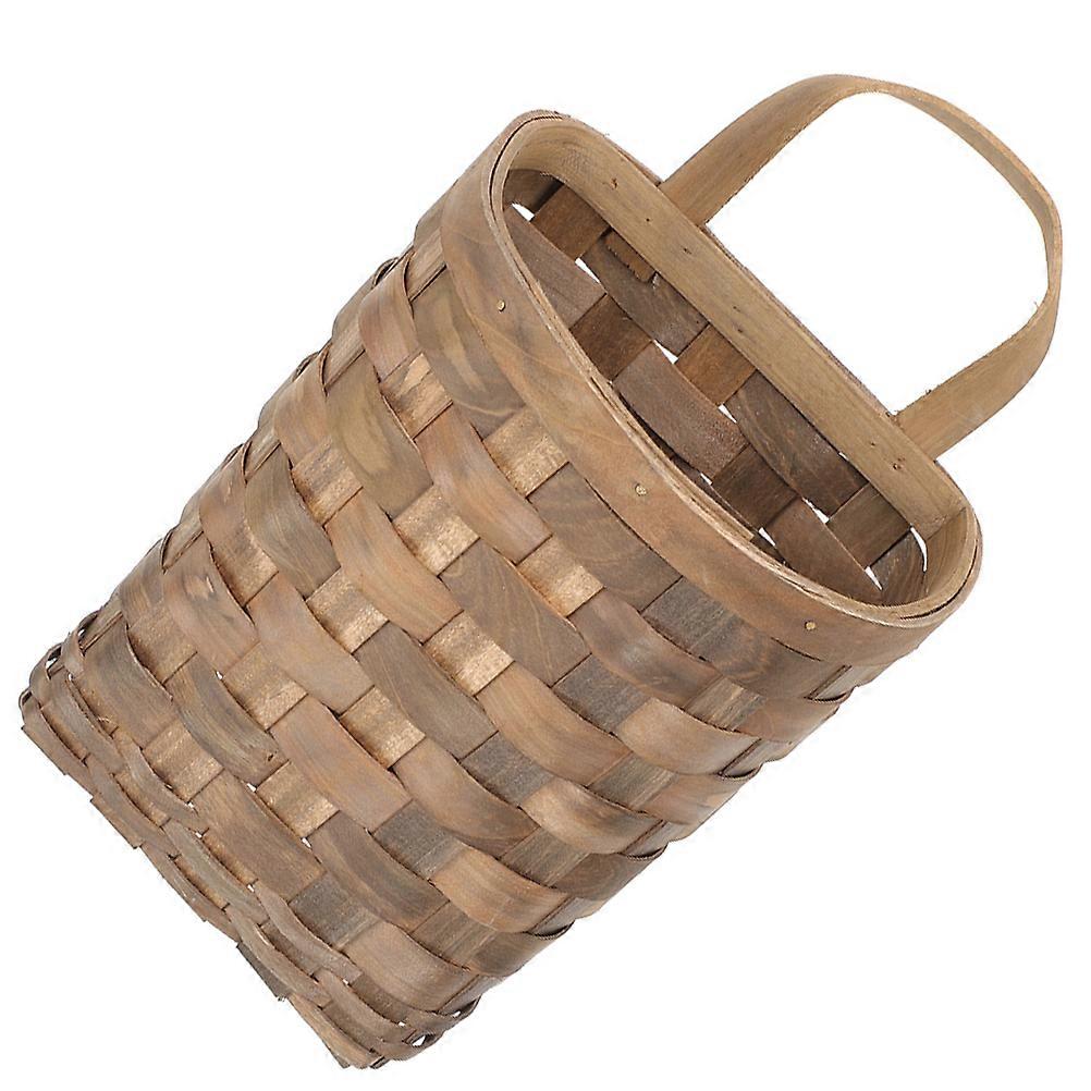 Kitchen Storage Wall Hanging Basket Woven Basket for Organization 4Pcs