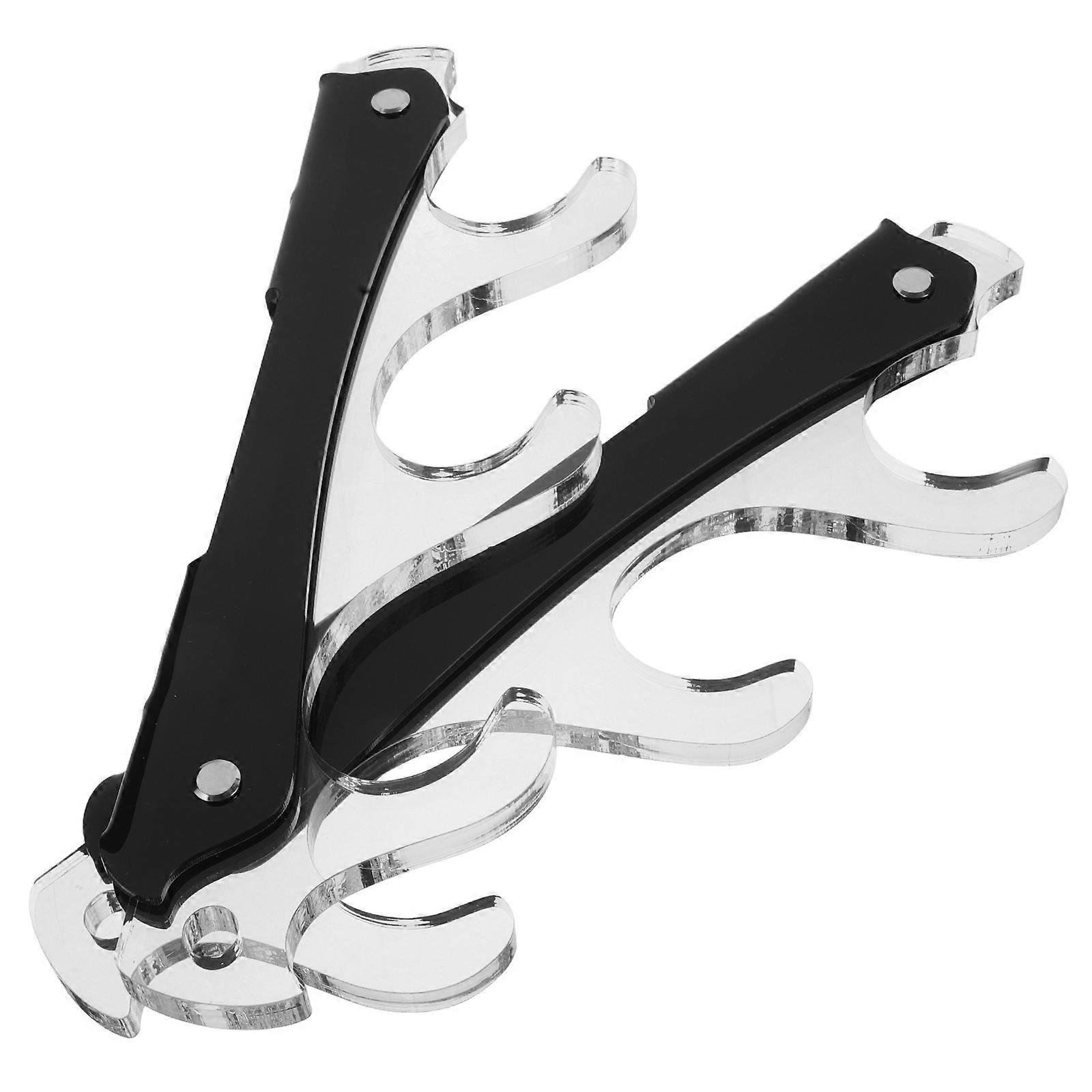 Wall Sword Hanger Acrylic Organizer for Storage 5Pairs Display Rack