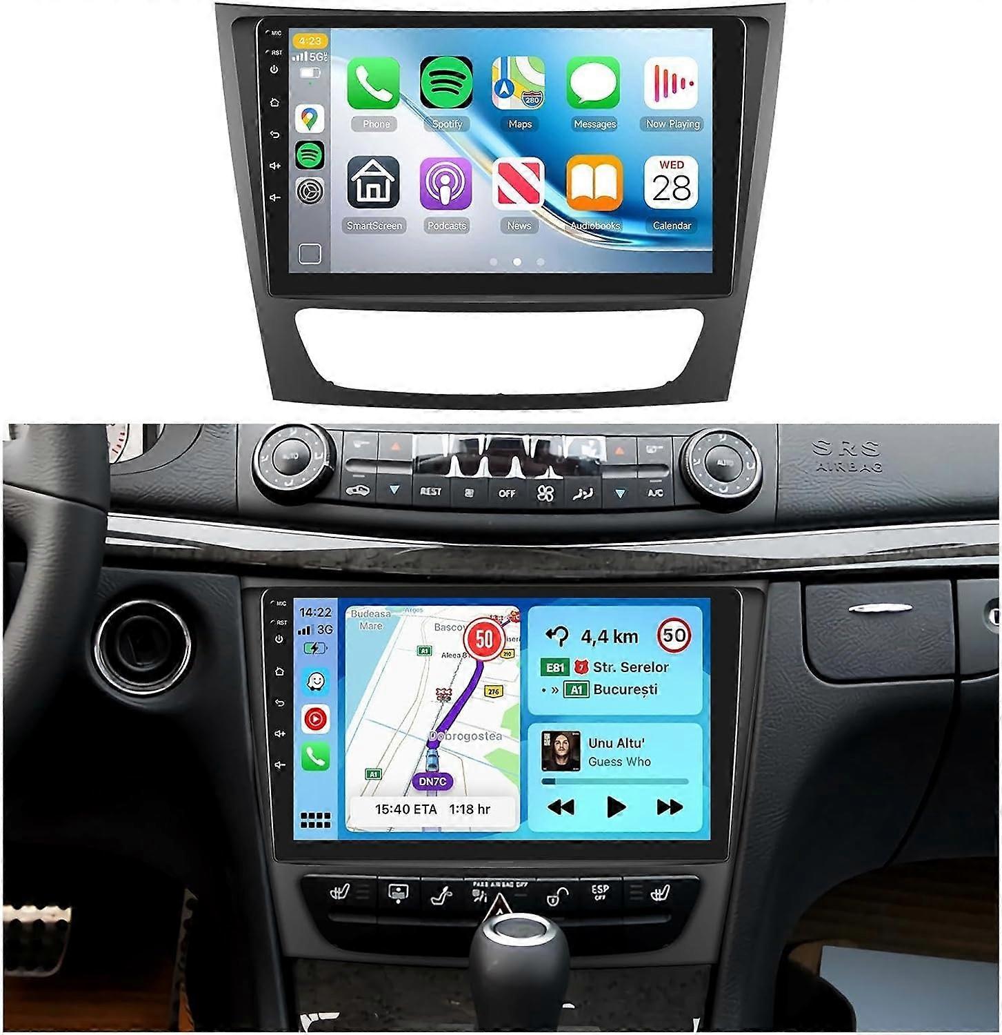 Radio for Mercedes Benz E Class W211 E200 CLS W219 2002-2009 Car Stereo Carplay Android Auto