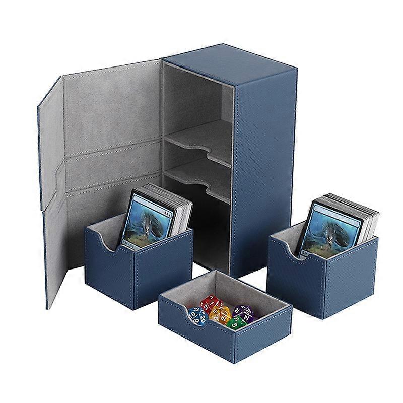 Card Deck Boxes Holds 200+ Card Carrying Organiser Case,Blue