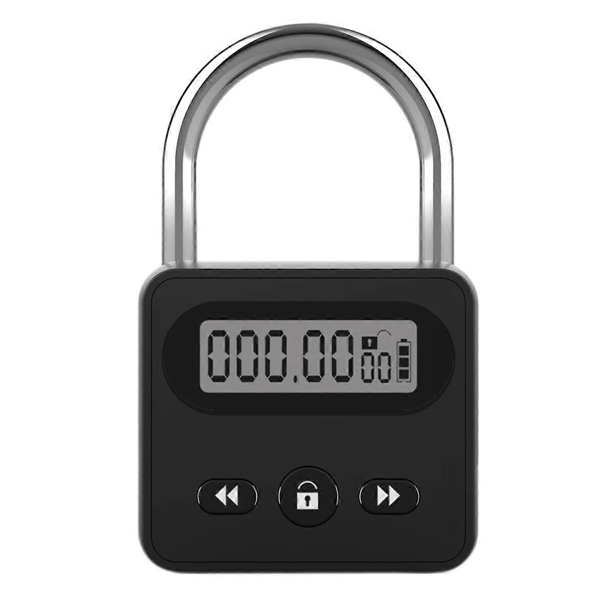 Timer Padlock LCD Display Backlight 999 Hours Max Timing A