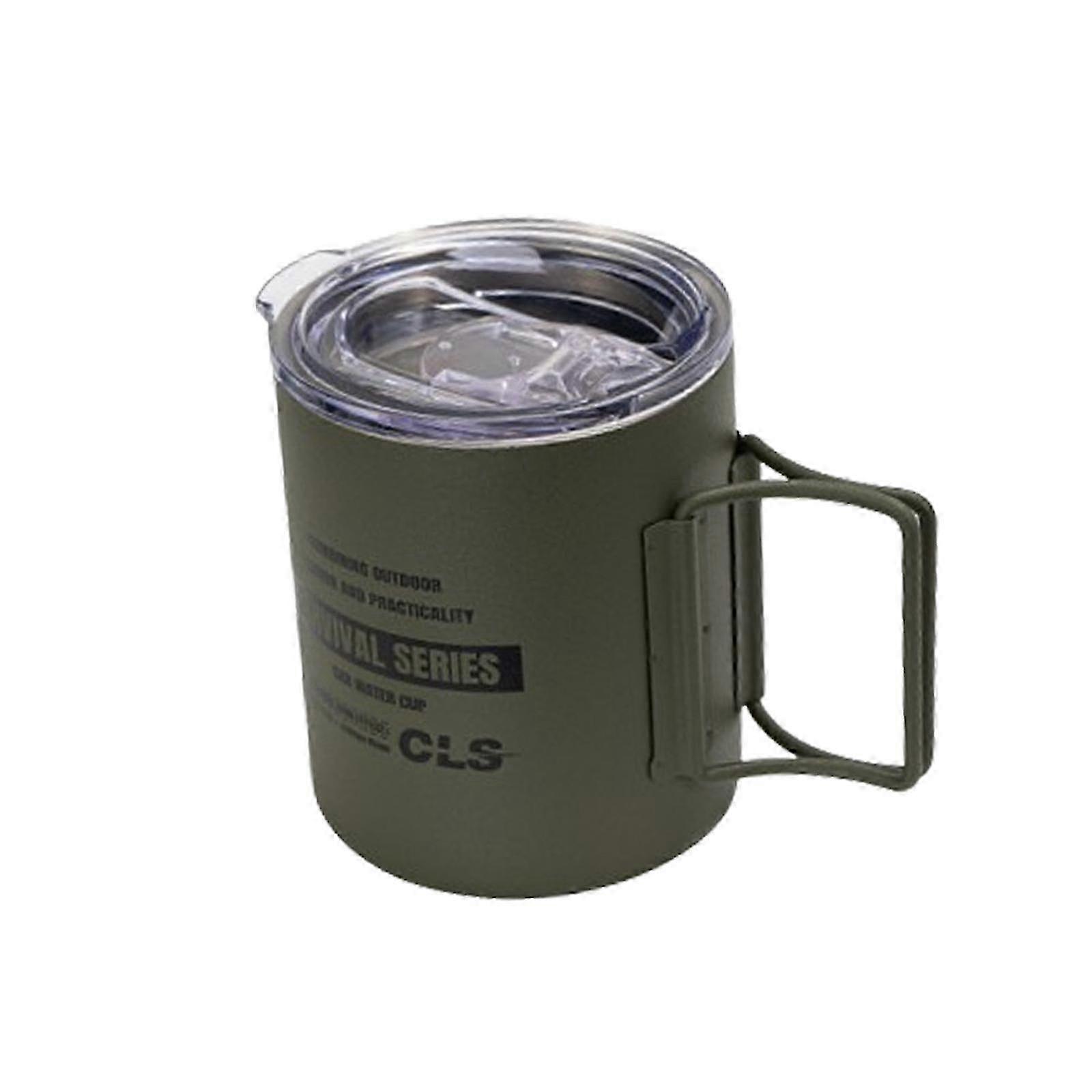 Camping Mug Double Wall Vacuum Insulated Rustproof Reusable 11oz Camping Cup