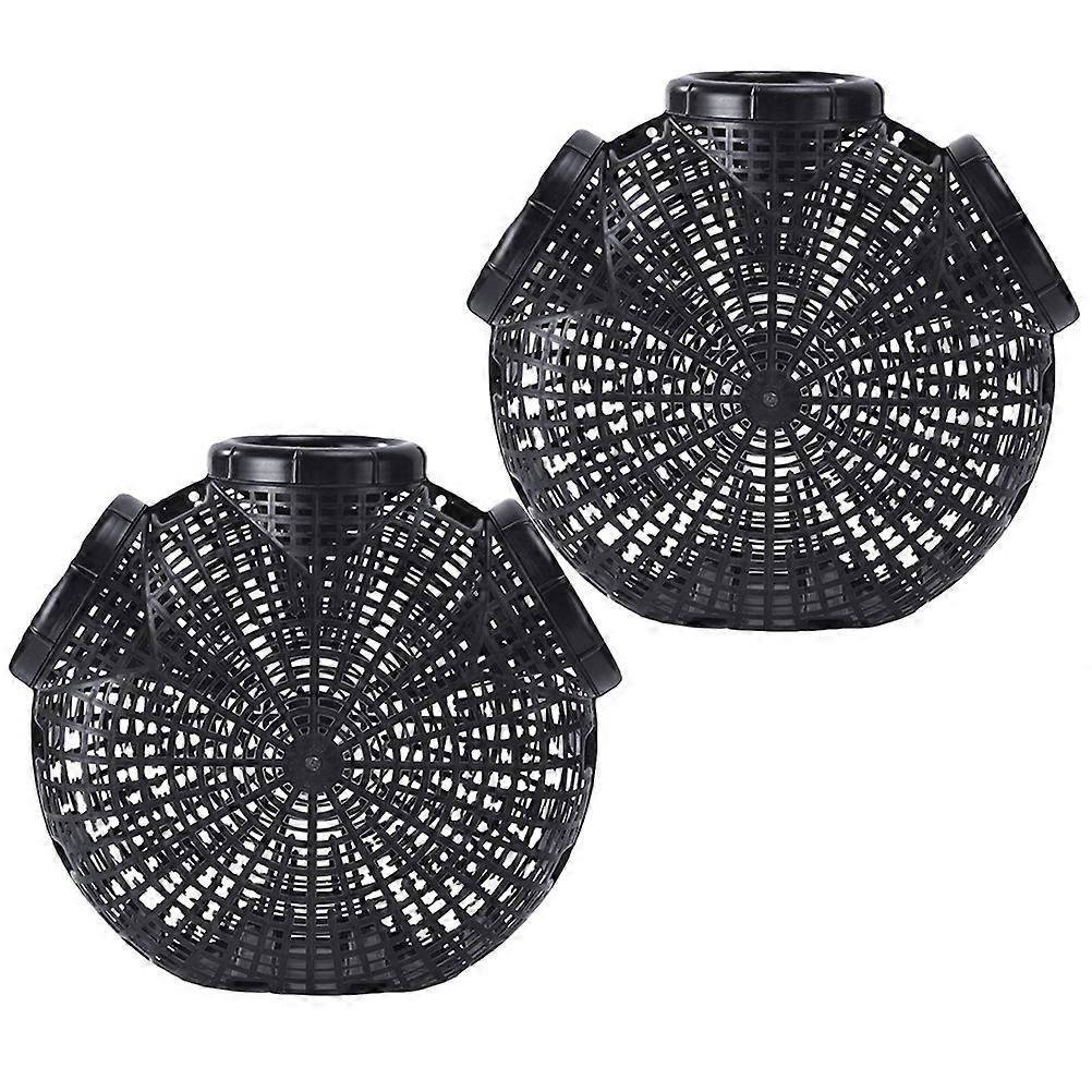 Crab Traps 4 Pcs Reusable Plastic Crawfish Trap For Catching Crabs And Shrimp 31x27x11cm Compact Convenient Storage Saving