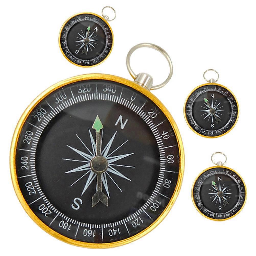 Black Compass 16 Pcs Keychain Tool Ideal For Climbing Outdoor Enthusiasts Lightweight Practical Use