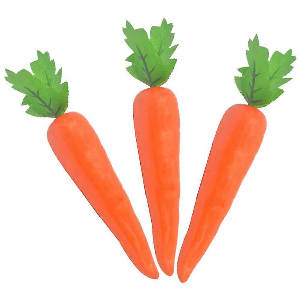 Artificial Carrot Props for Decor Simulation Carrot Ornaments 12Pcs