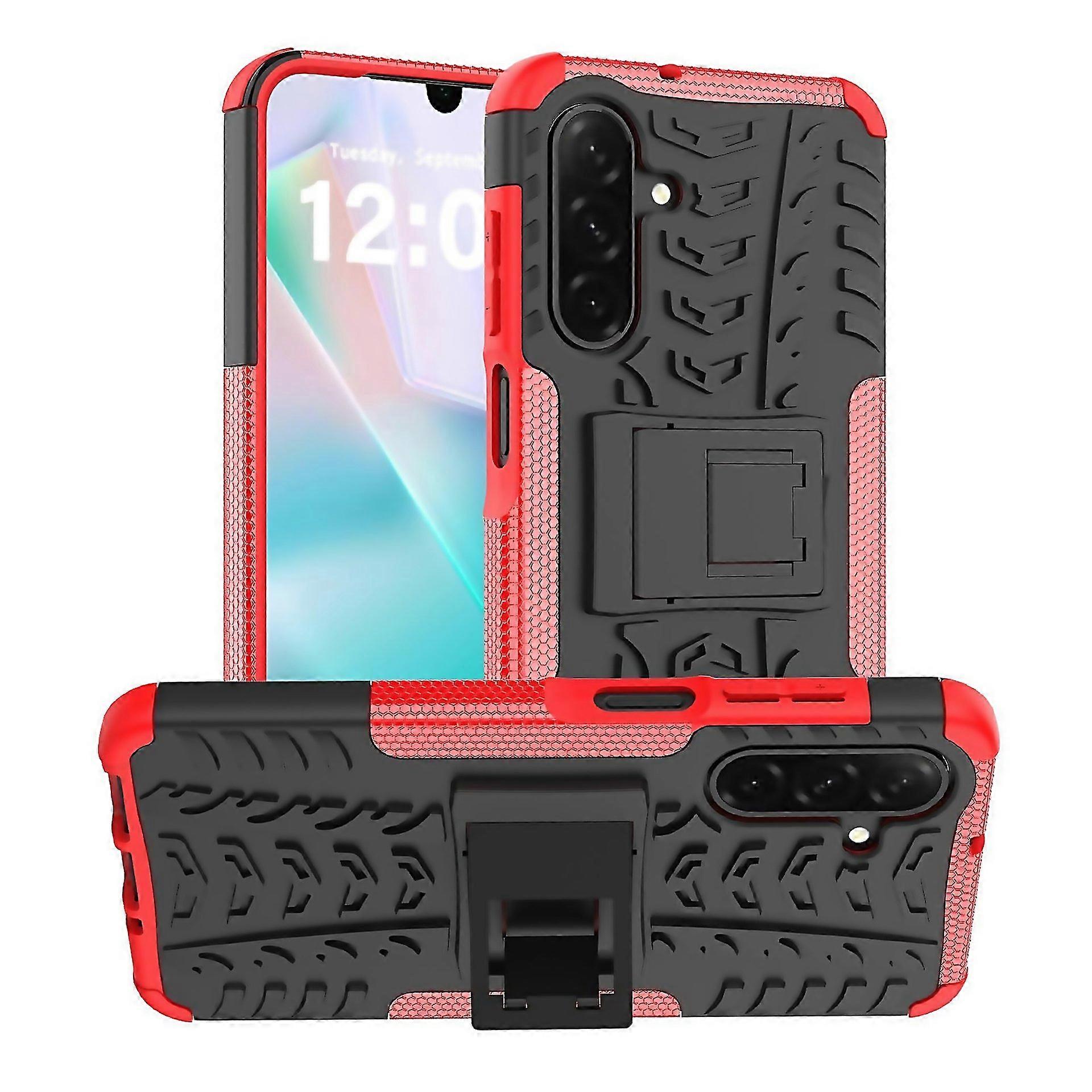 For Tire Texture Tpu Pc Phone Case With Holder Suitable For Everyday Use