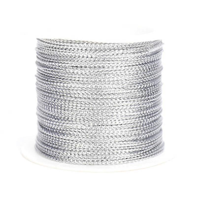 Twine String 20m/65.6ft. Decorative Gift Packing Cord Thread Roll 1mm Diameter for DIY Art Crafts Gold/Silver/Red