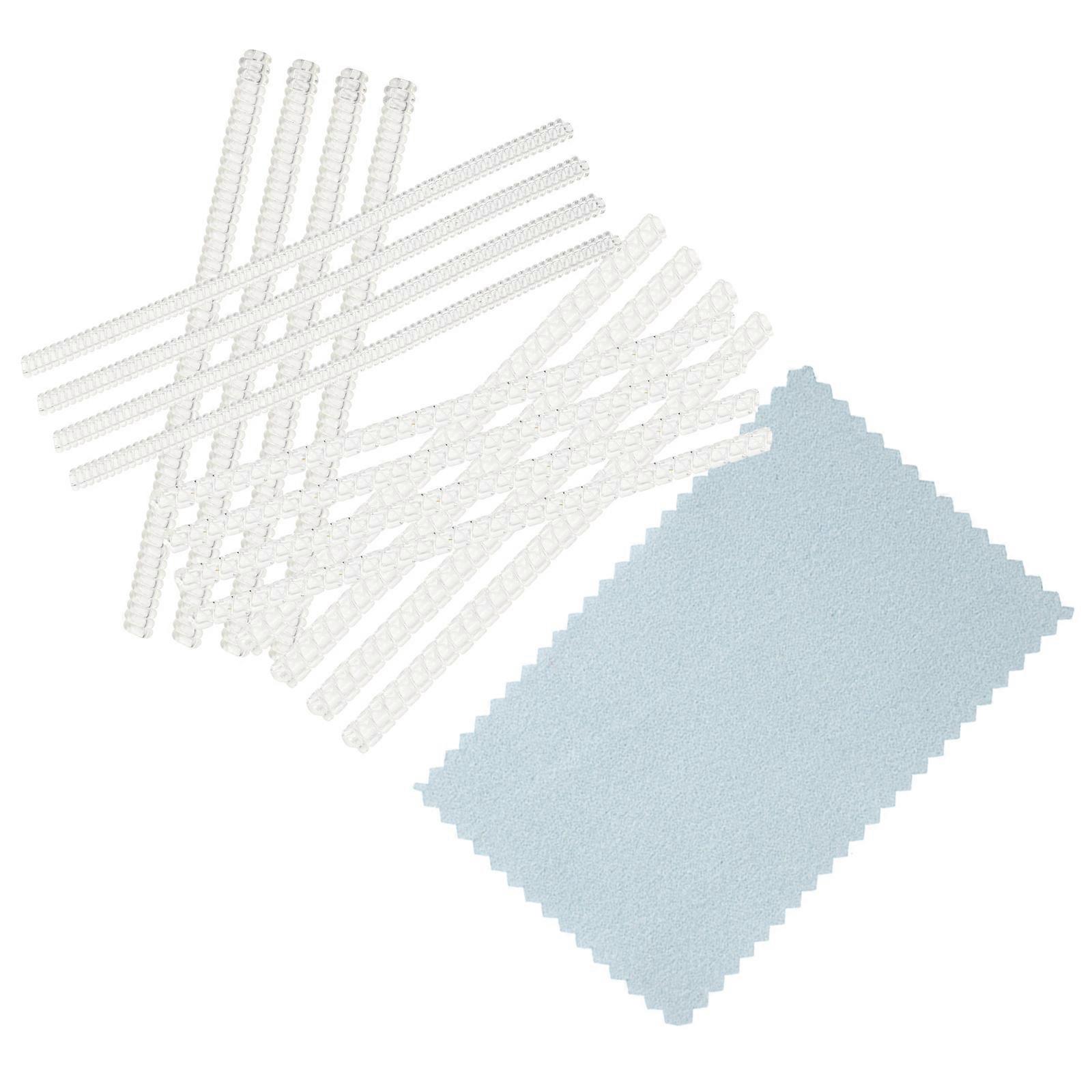 Jewelry Ring Size Adjuster Spring Tightener 16 Pieces Plastic Set