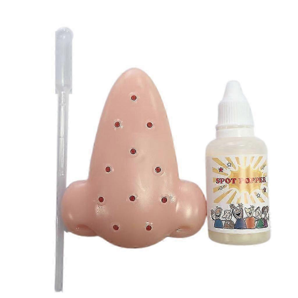 Decompression Toy Pimple Popper Trick Anti-Anxiety Squeeze Toy Nose for Adults