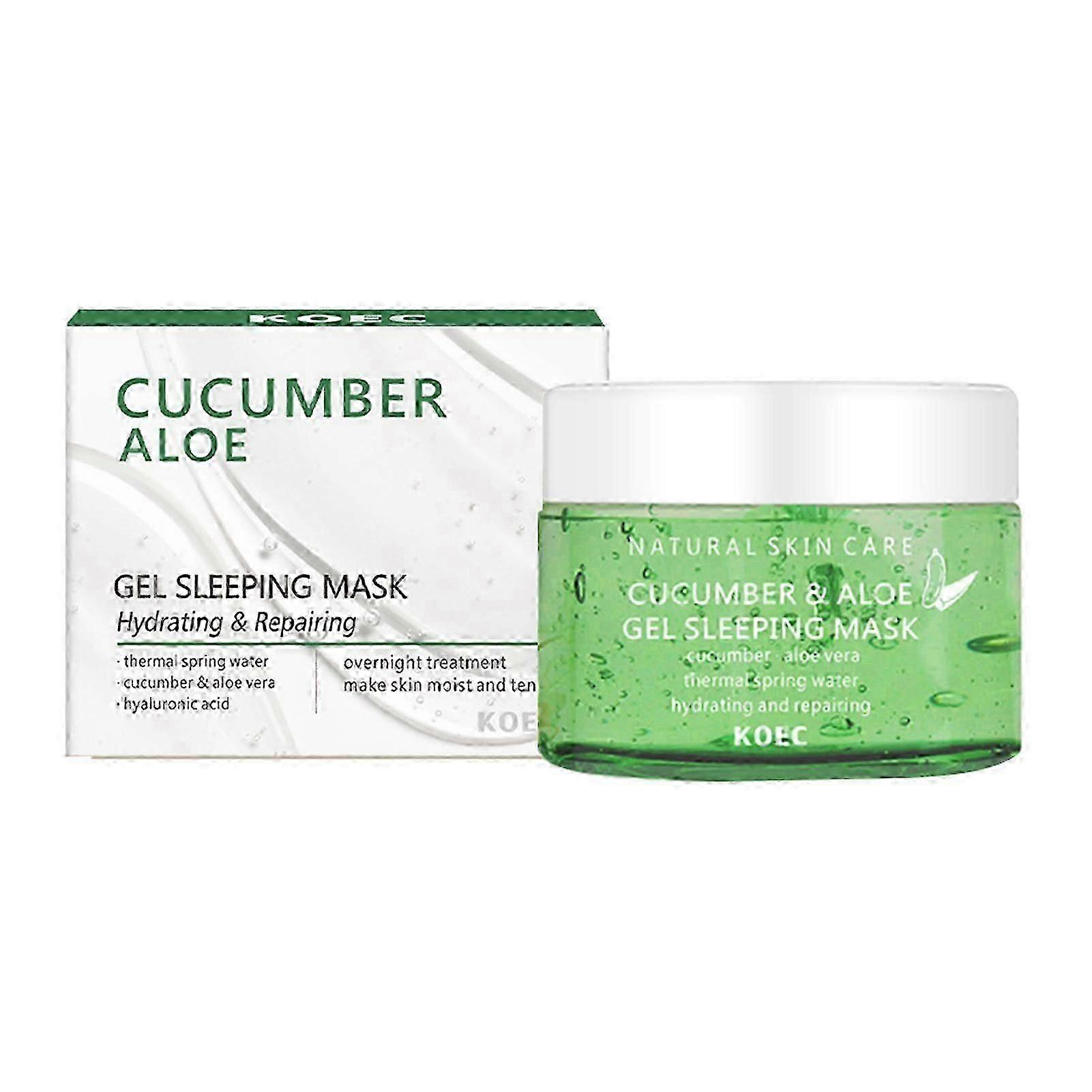 Cucumber Gel Mask with Aloe Veras Extract Soothing Calming Formulas for All Skin Types