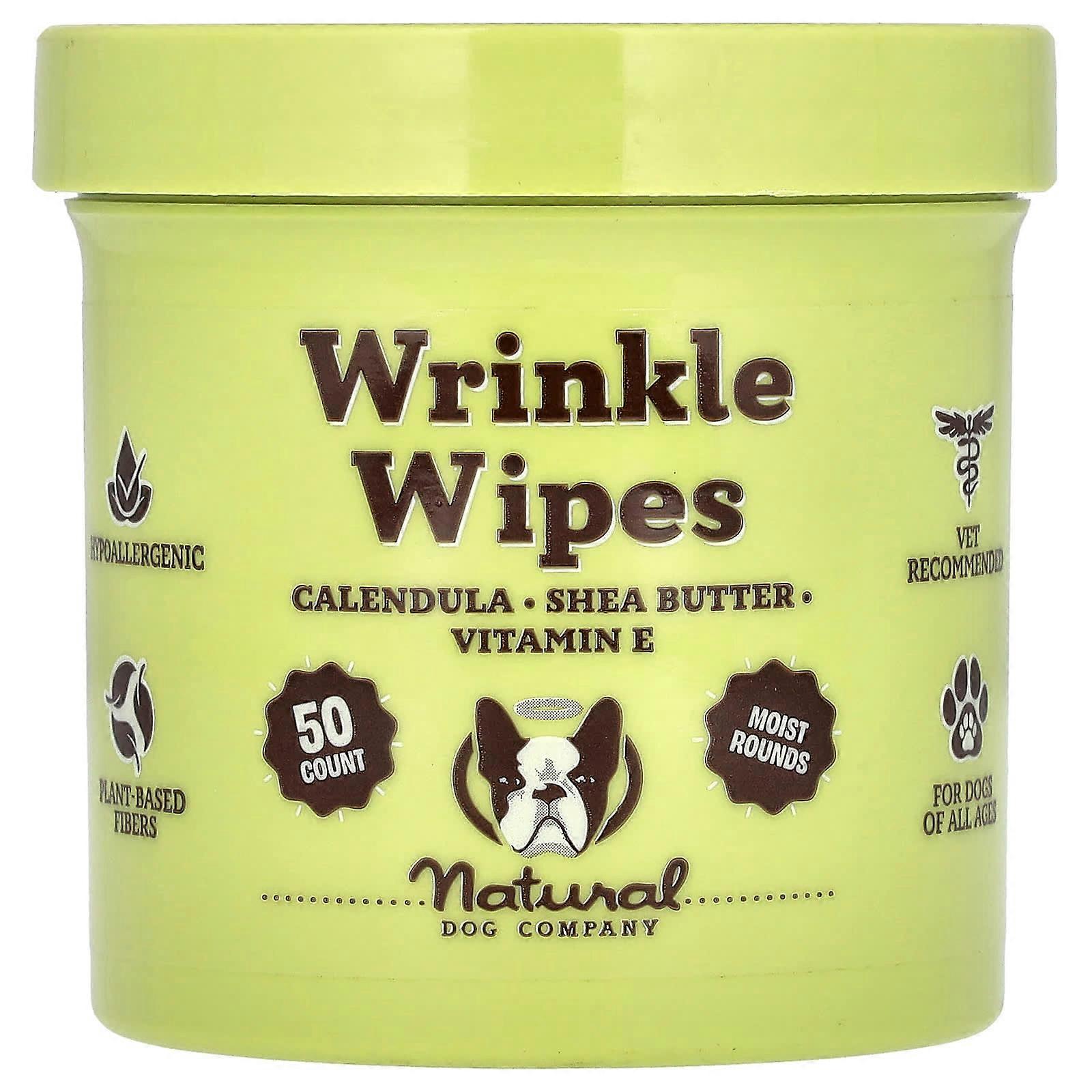 Wrinkle Wipes, For Dogs, All Ages, 50 Count