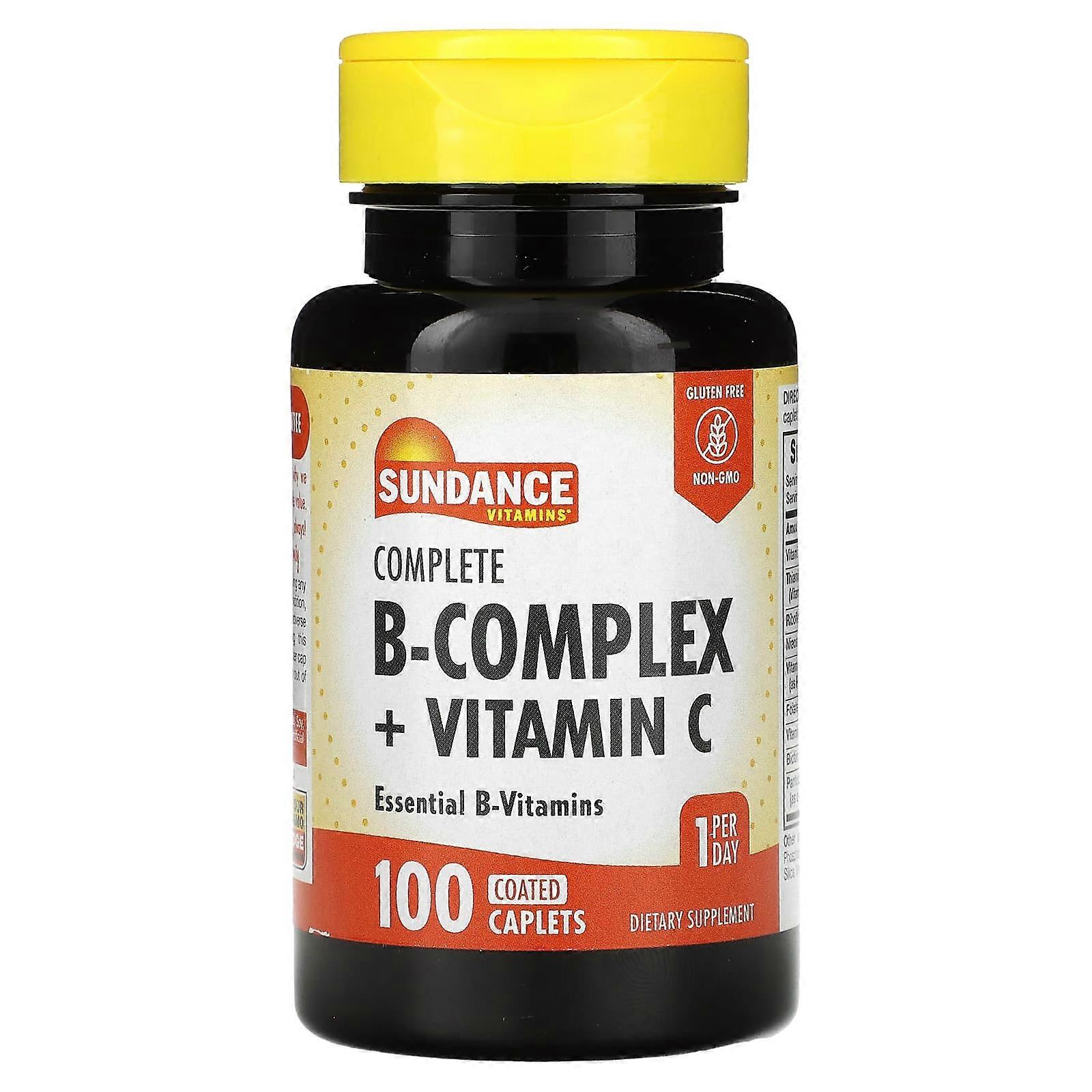 Complete B-Complex + Vitamin C, 100 Coated Caplets