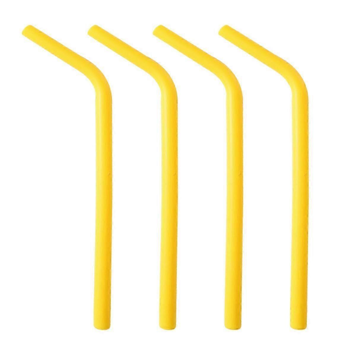 Wide Reusable Silicone Straw - 9 long with curved bend for 20 30 32 oz tumblers , flexible and safe for smoothies!