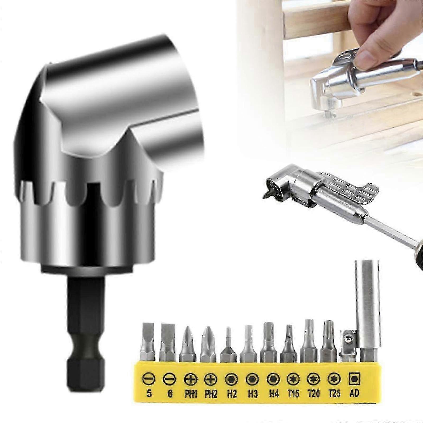 105 Degree Right Angle Drill Socket Adapter Flexible Shaft Extension Bit Cs