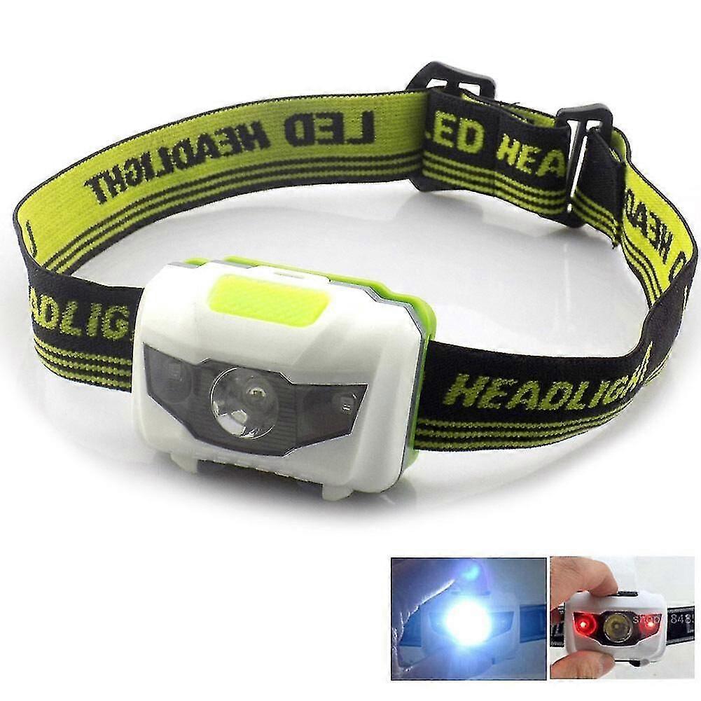 Mini Headlamp Flashlight White Led Light Aaa Battery Frontal Head Torch Hunting