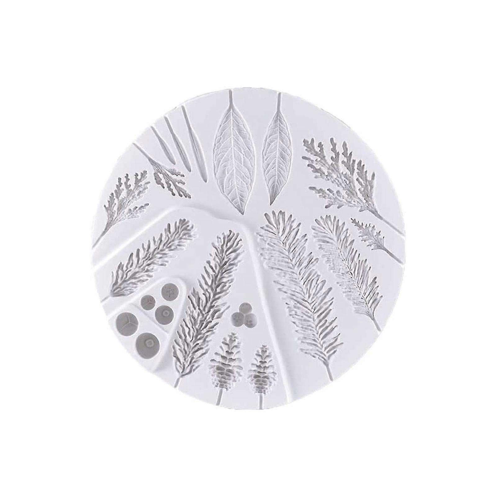 Chocolate Silicone Leaf Shape Moulds With Flexible Silicone Material Stencil For Wonderland Party Favors